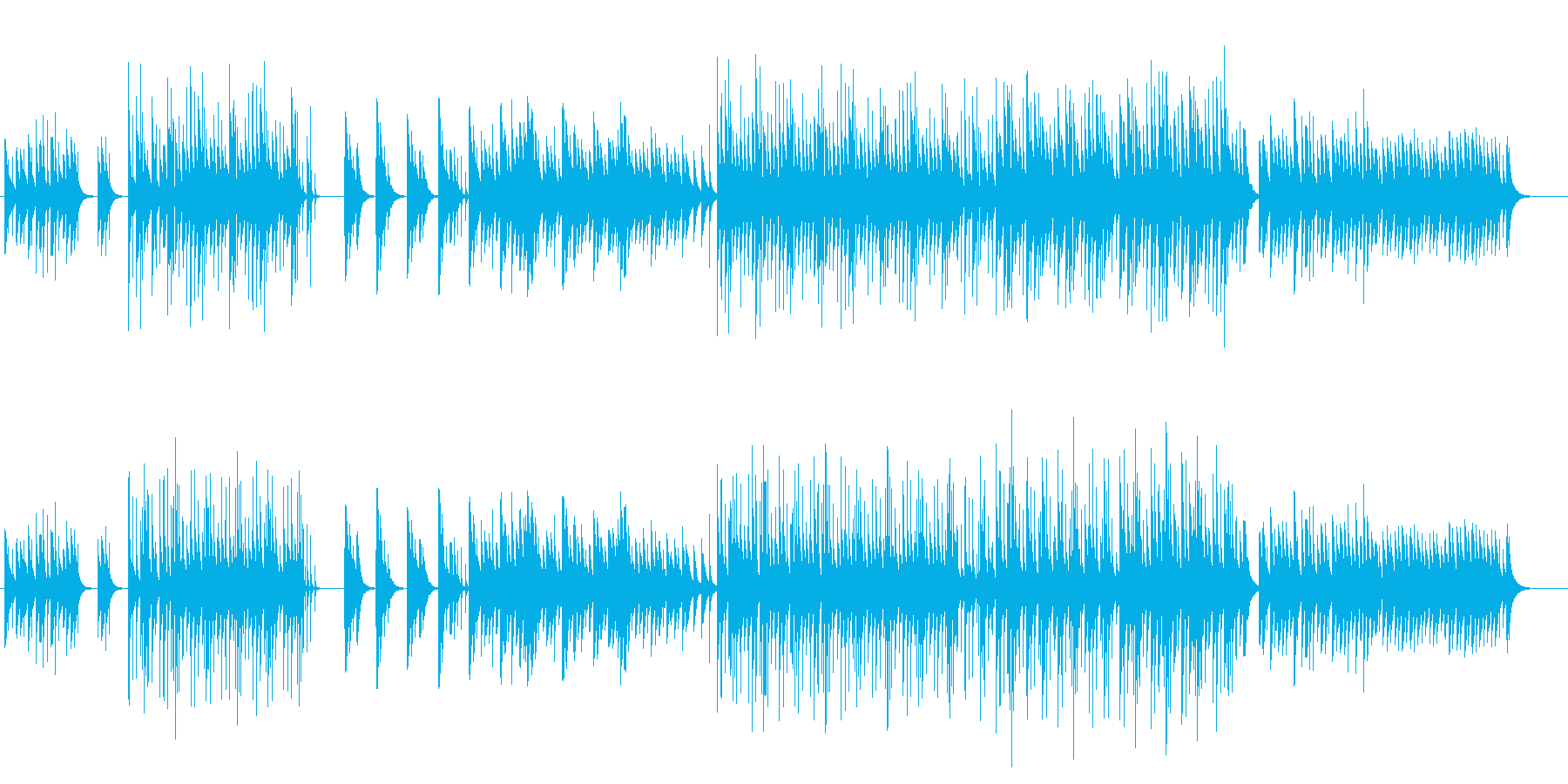 不気味さと不安を感じるオルゴールの曲の再生済みの波形