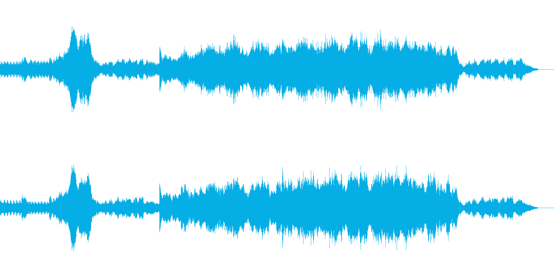 ミステリー:イベントシーン用BGM1の再生済みの波形