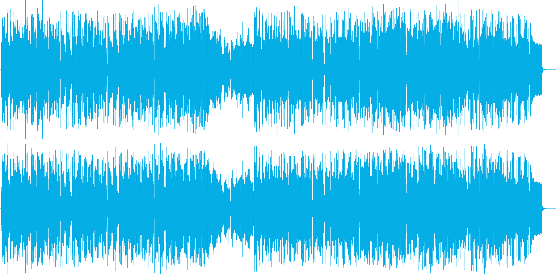 爽やかで透明感のあるピアノ曲の再生済みの波形