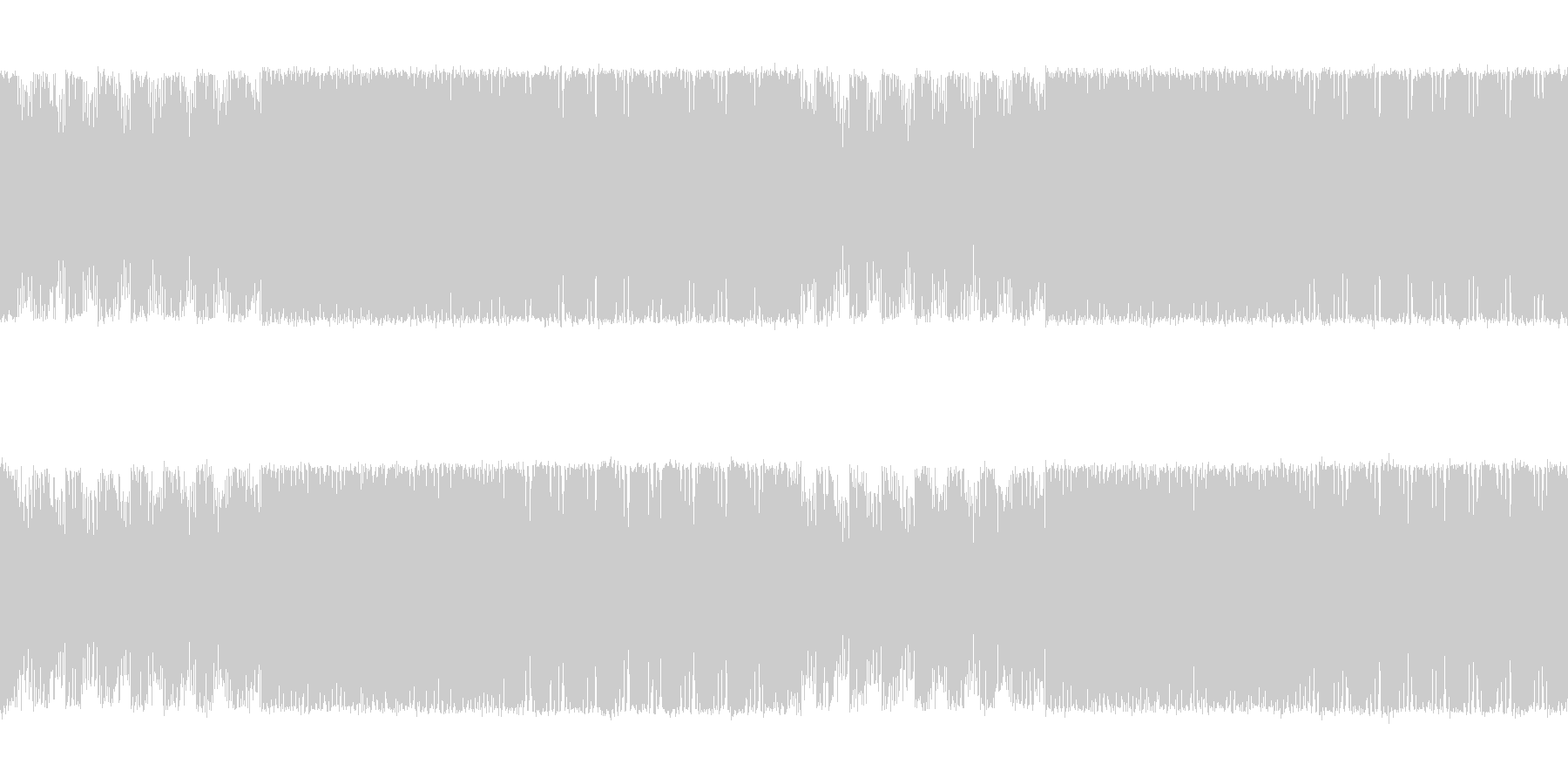 緊迫感と焦燥感のある電子系ボス系の曲の未再生の波形
