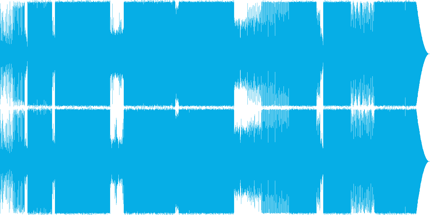 エキゾチックなEDMの再生済みの波形