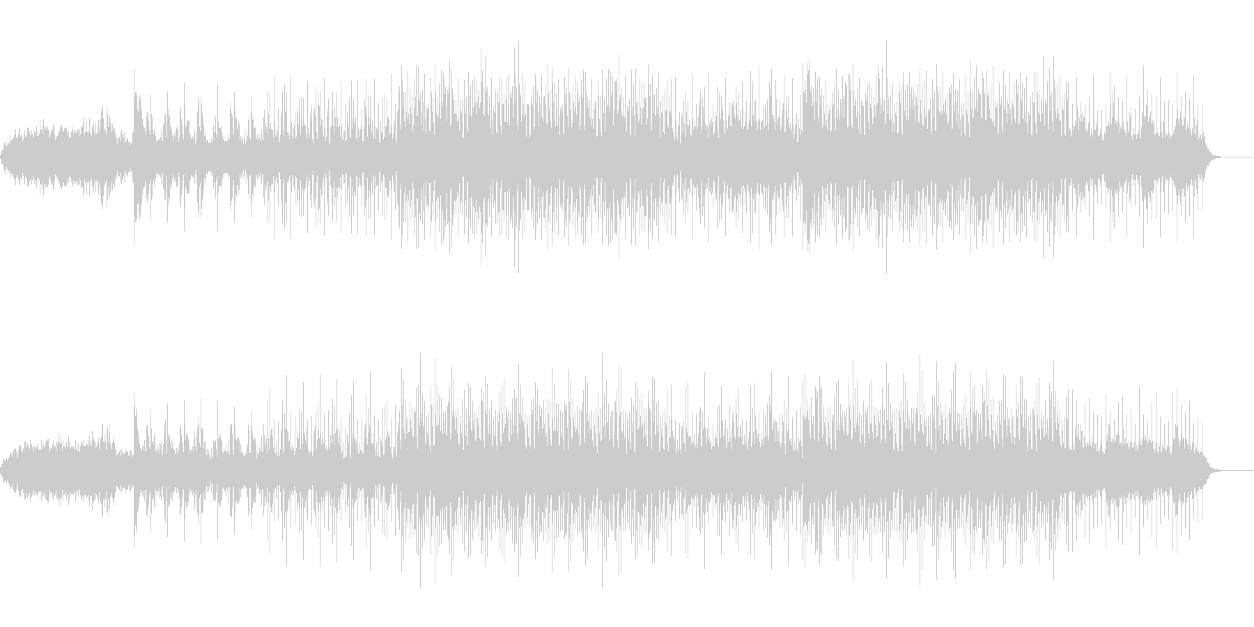 アンビエント環境音楽ヒーリング-02の未再生の波形