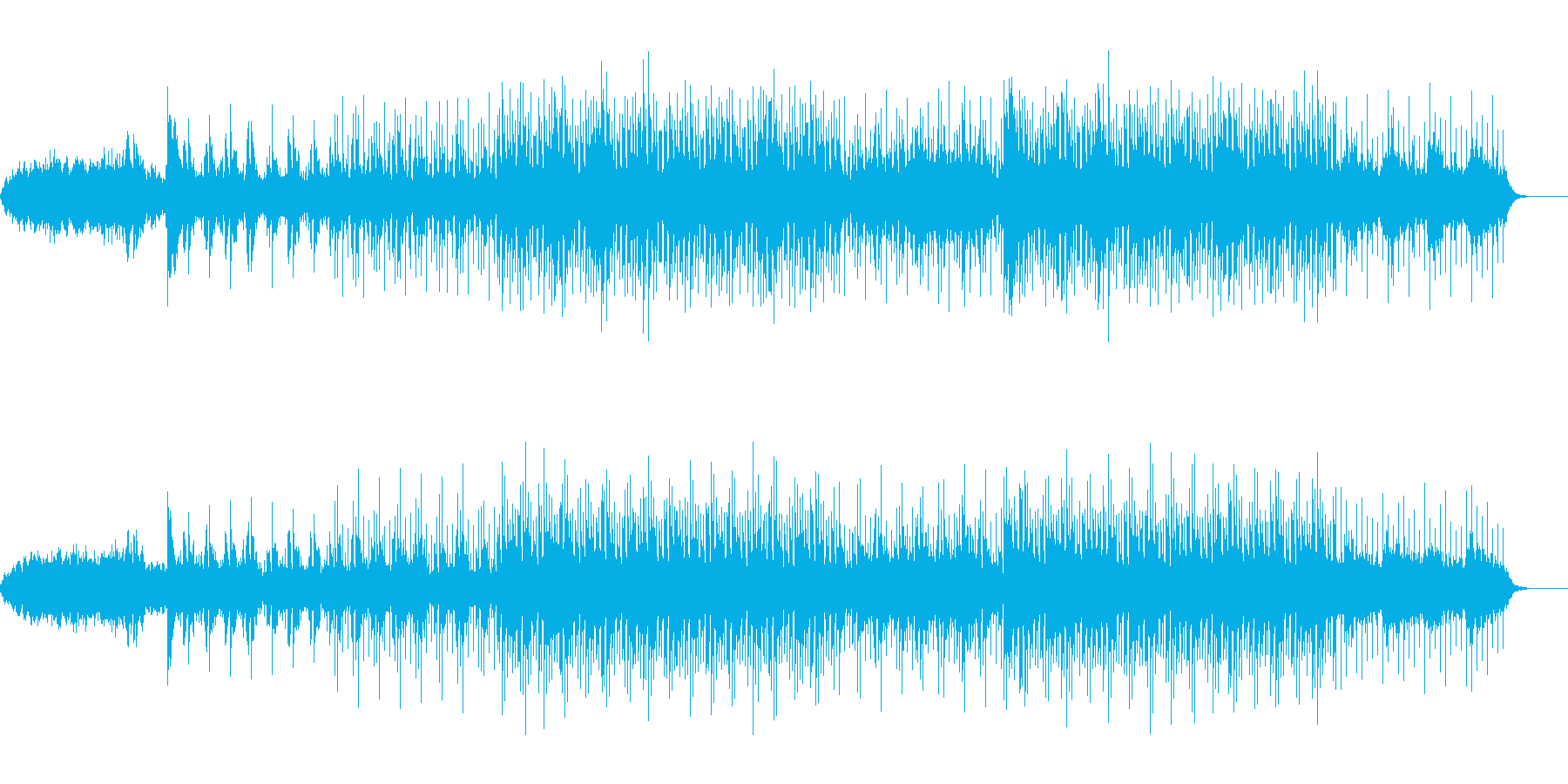 アンビエント環境音楽ヒーリング-02の再生済みの波形