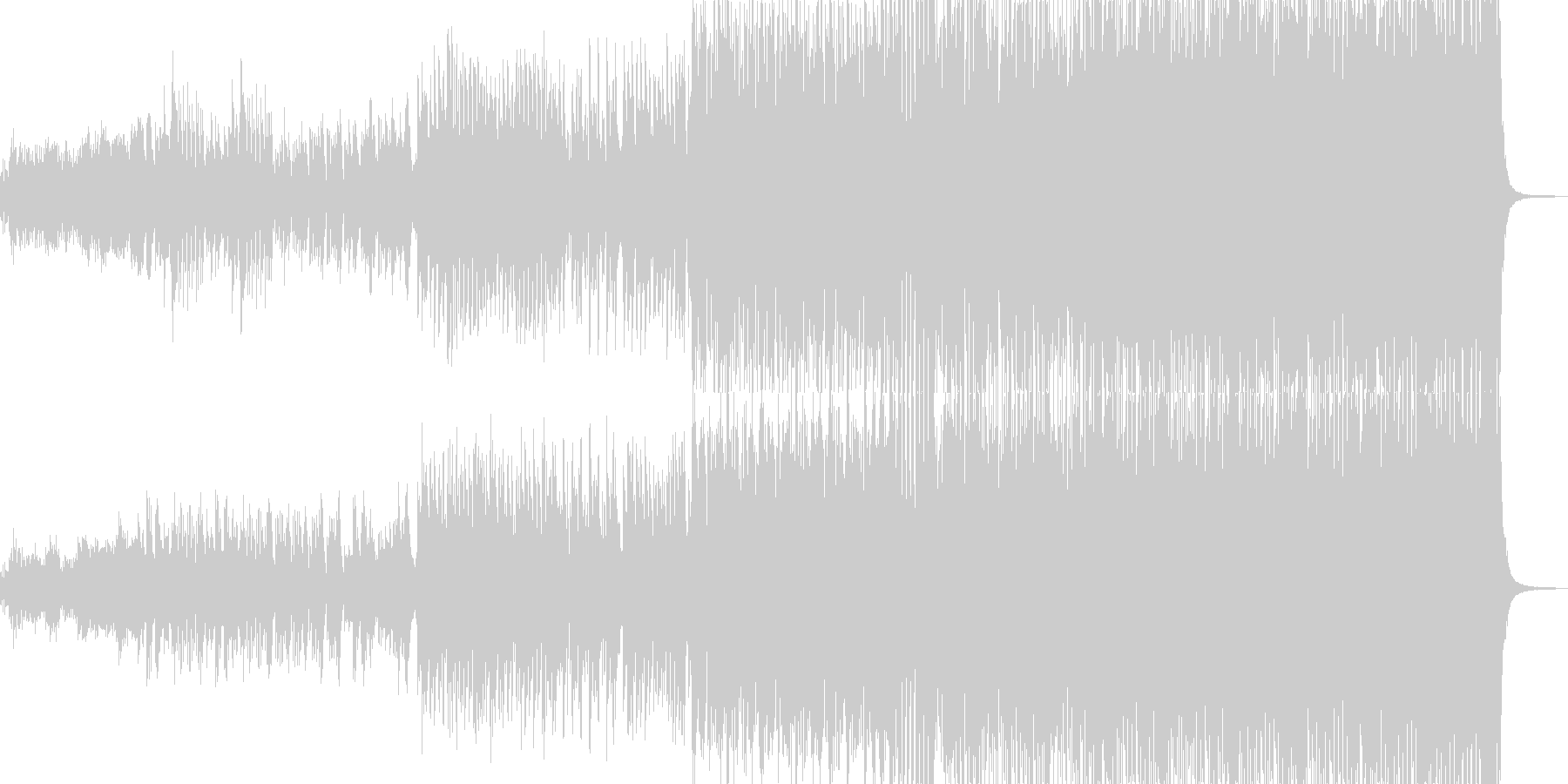 (≧▽≦)なトルコ行進曲の未再生の波形