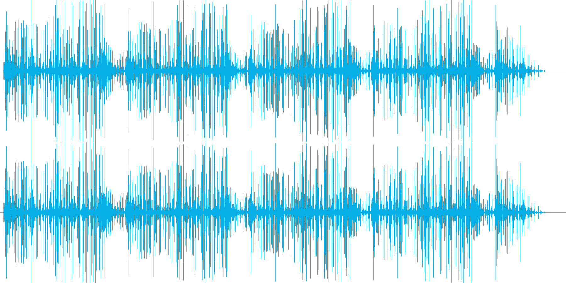 ブチブチ(火の音、ノイズ)の再生済みの波形
