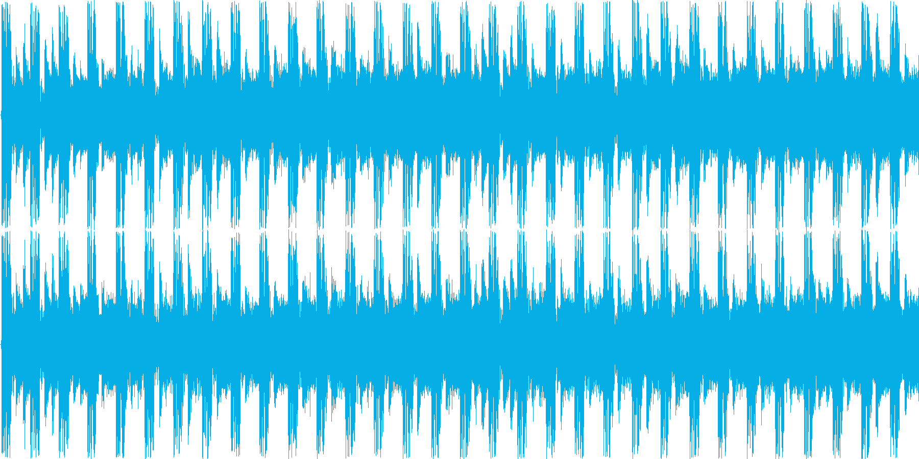 リズミックなイメージをした楽曲です。の再生済みの波形
