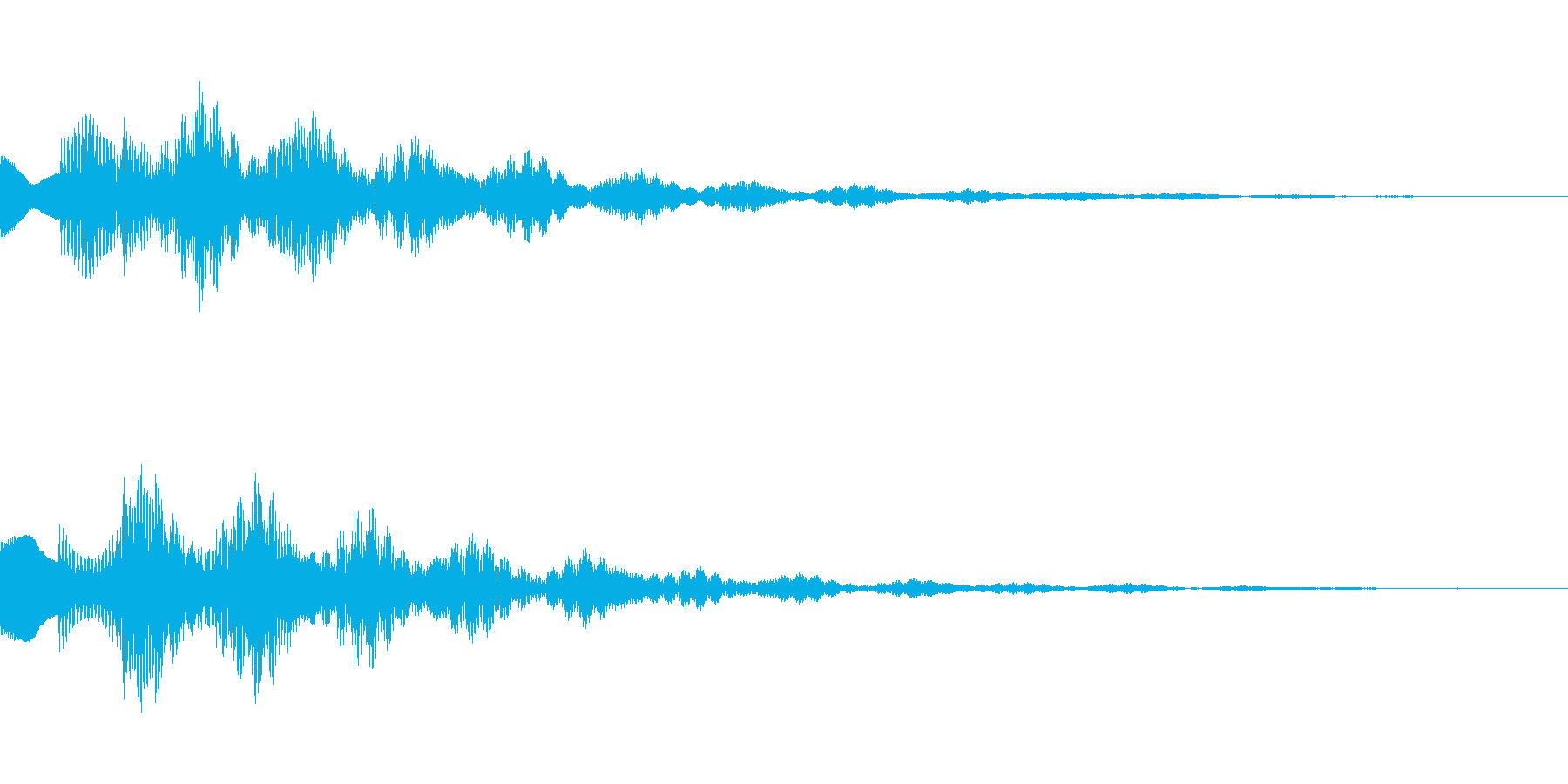 サスペンスっぽい怪しい単音のエレピ音の再生済みの波形