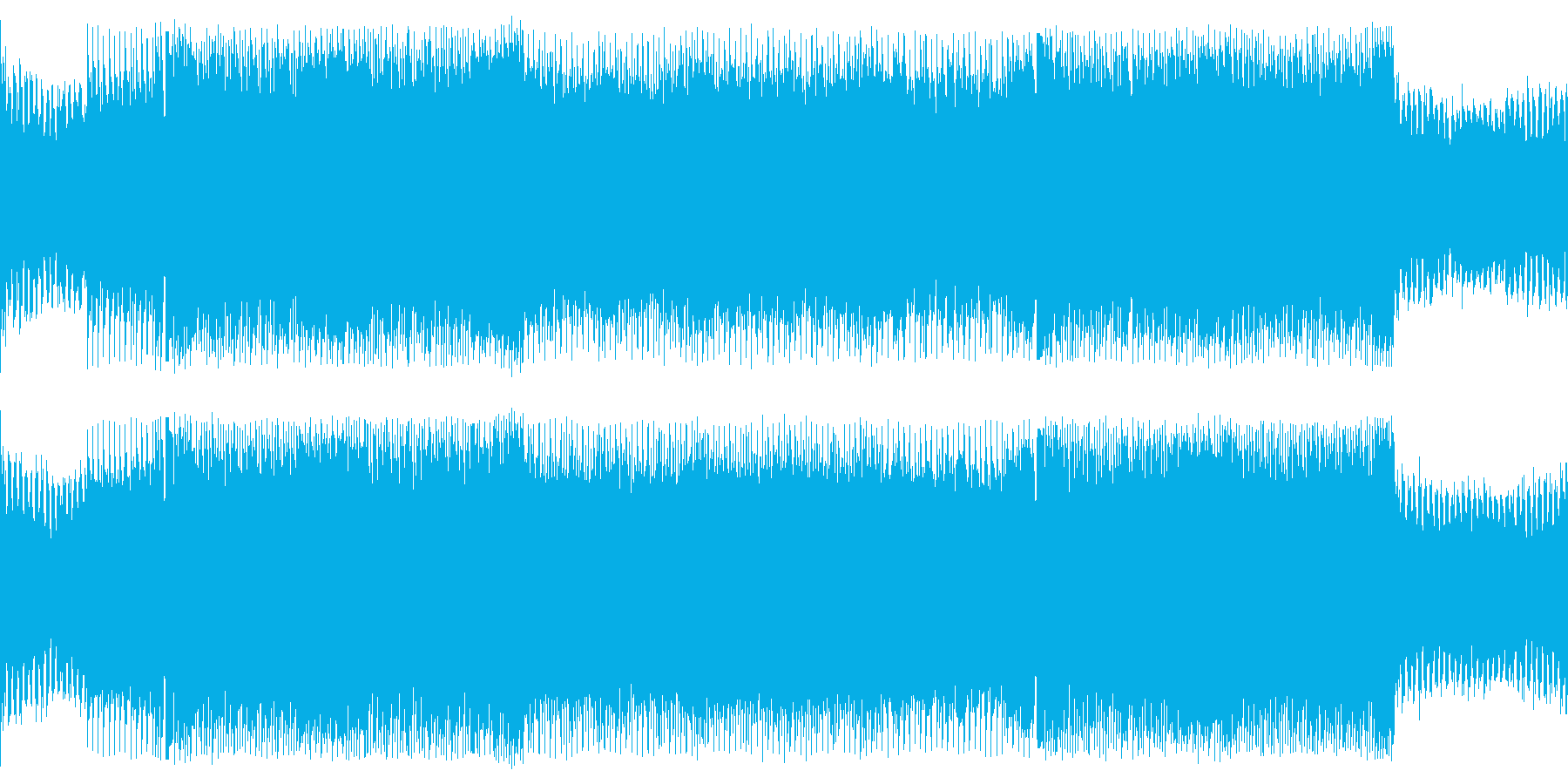 底抜けに明るく楽しい雰囲気のハウスEDMの再生済みの波形