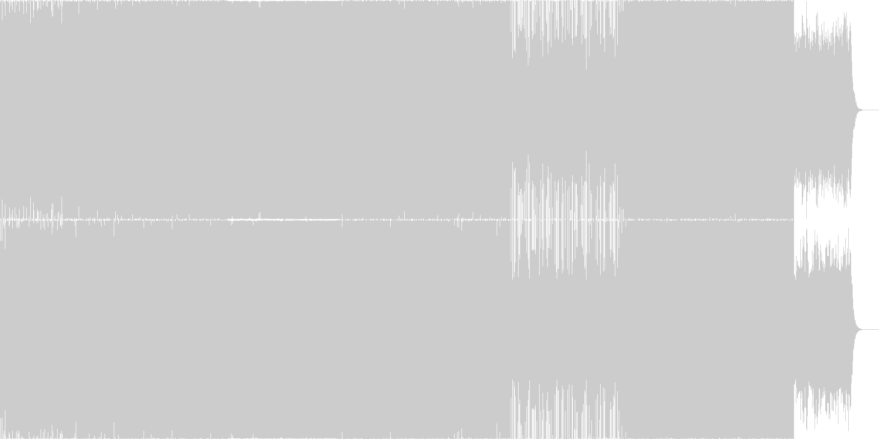 爽やかなエレクトロニカ。の未再生の波形