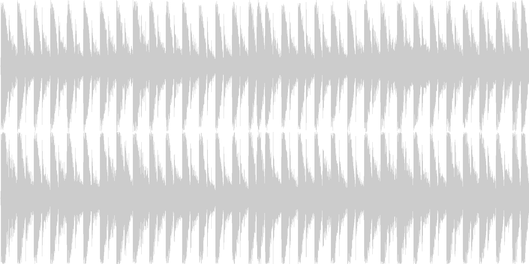 ハウスのリズムを基本にした楽曲です。の未再生の波形