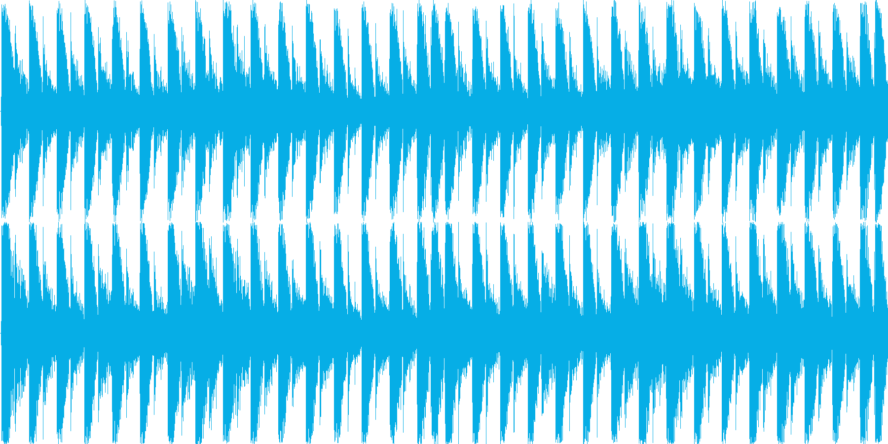 ハウスのリズムを基本にした楽曲です。の再生済みの波形