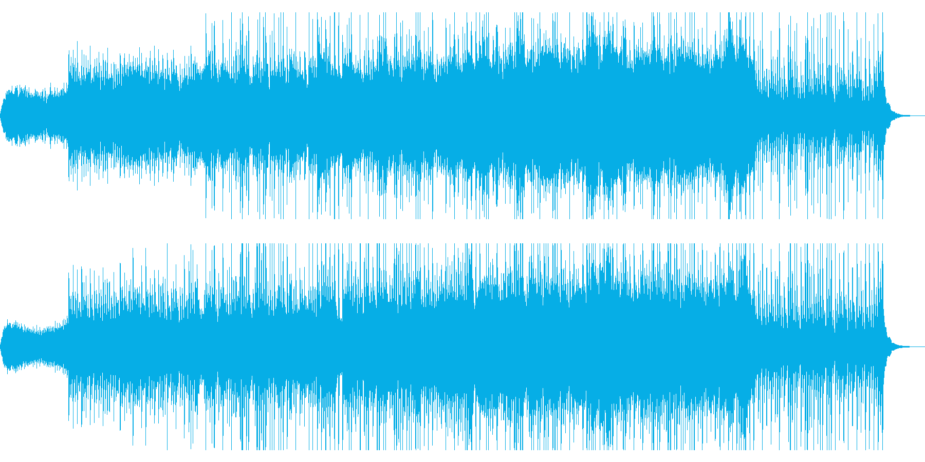 尺八、琴、ストリングスの美しめの曲の再生済みの波形
