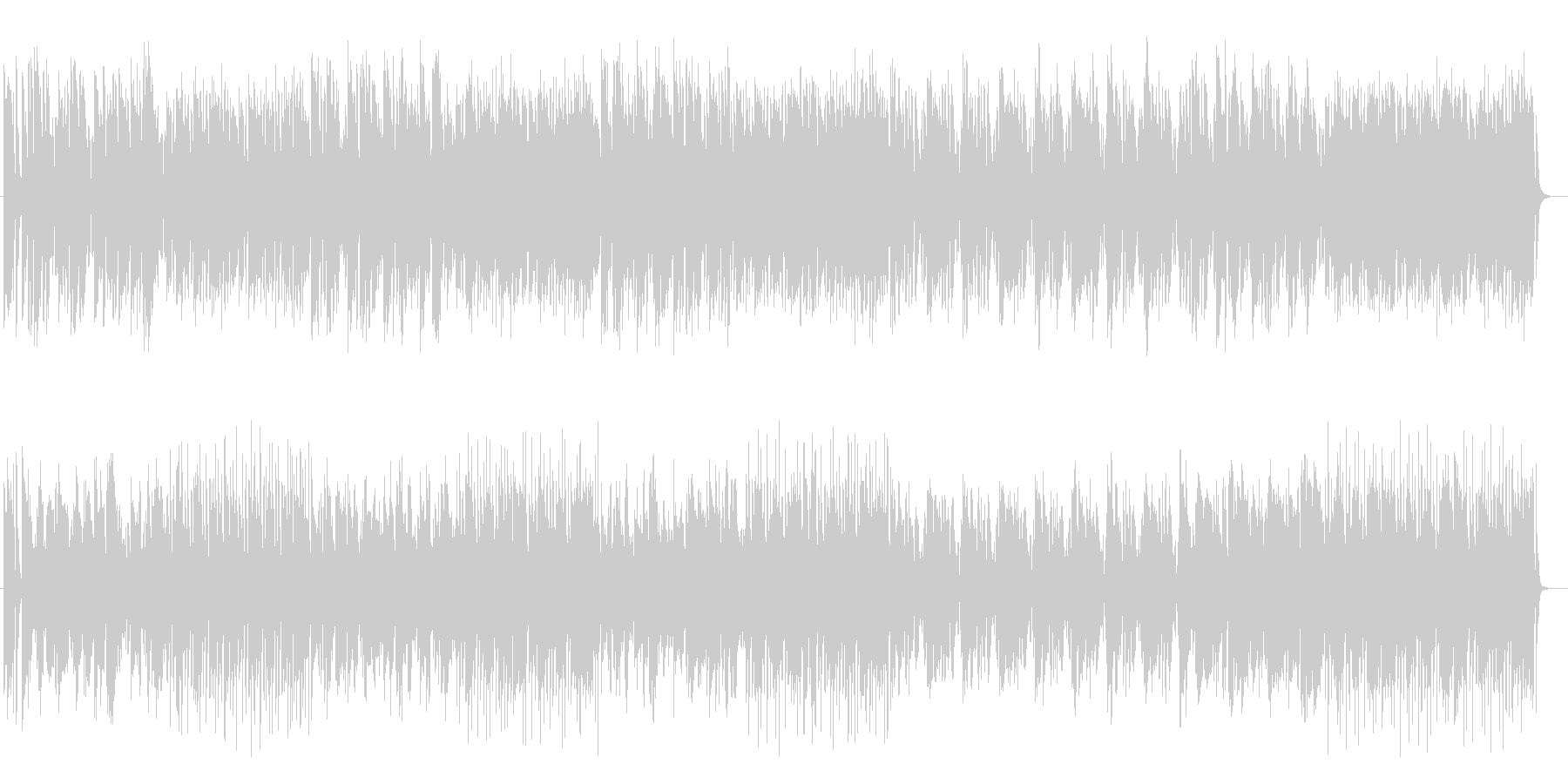 軽快でポップなファンタジック曲の未再生の波形