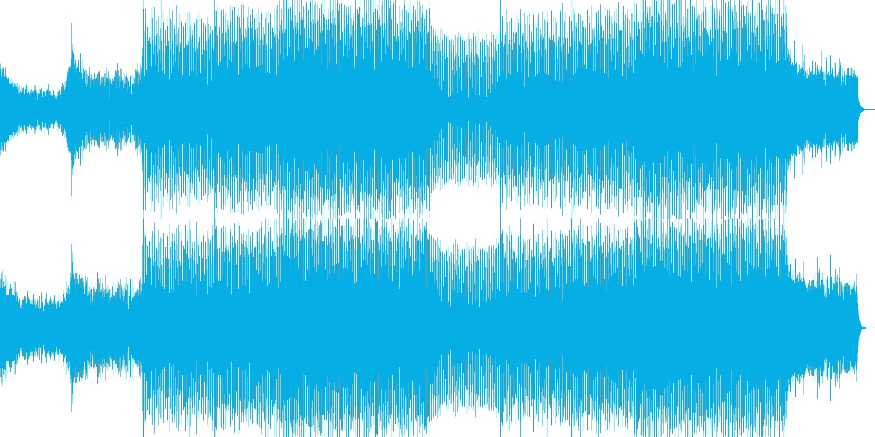 EDMクラブ系ダンスミュージック-02の再生済みの波形