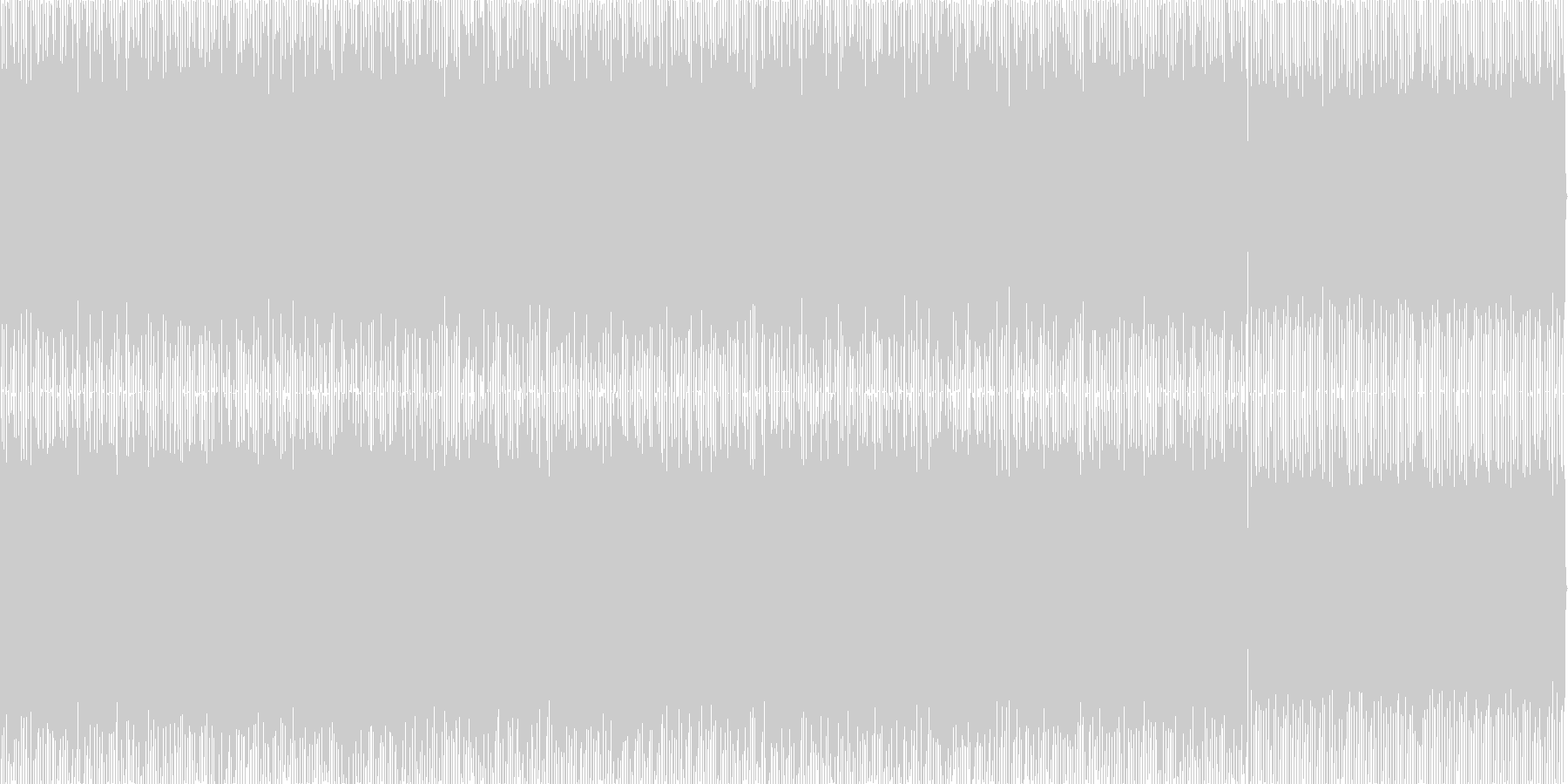 水面下・洞窟の暗いディープハウス楽曲の未再生の波形