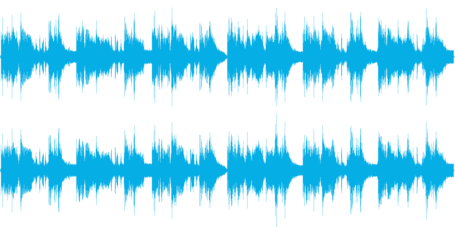 短い曲ですがループするとクセになりますの再生済みの波形