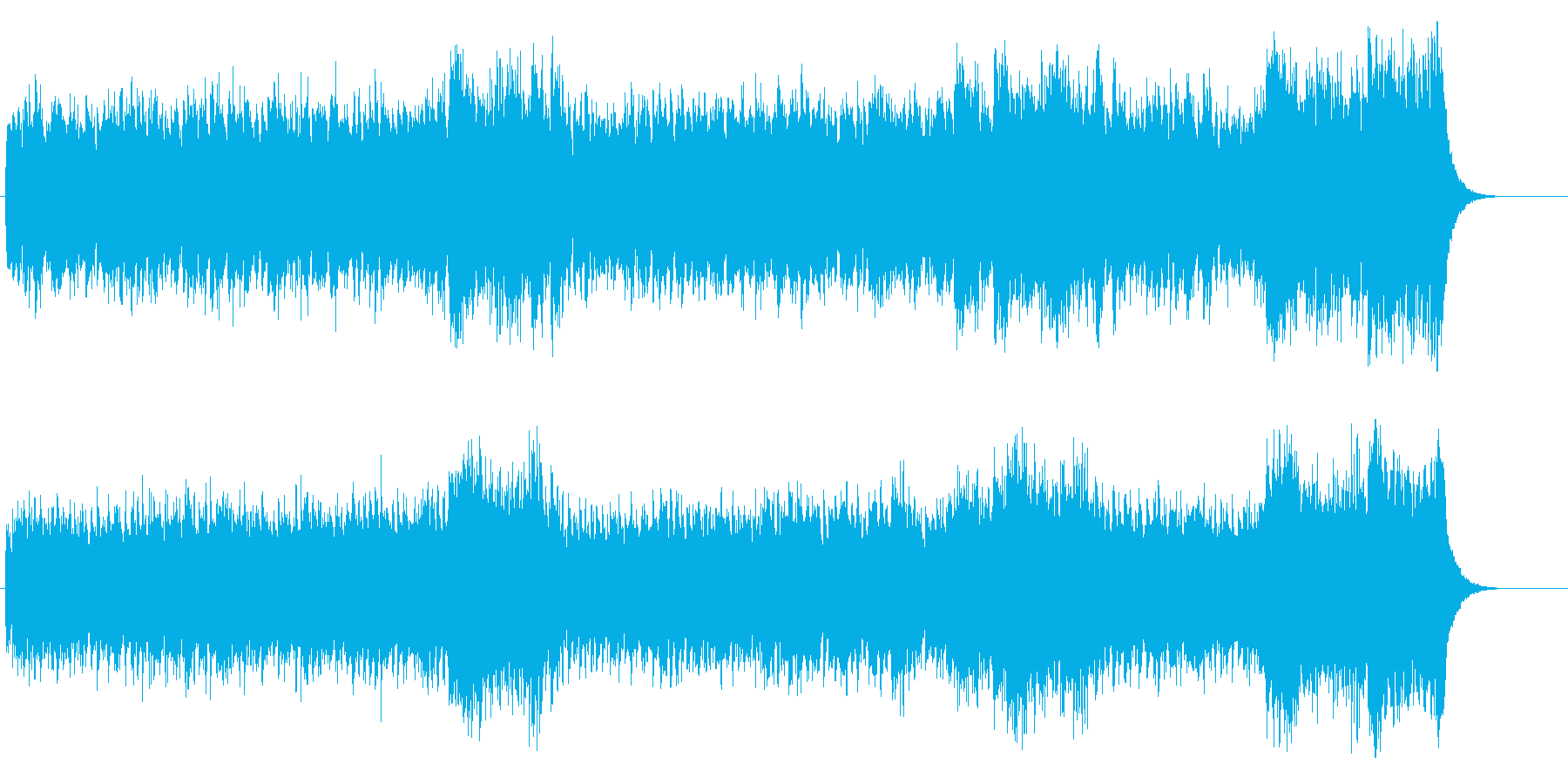 環境音楽(控えめでサイコ・チック)の再生済みの波形
