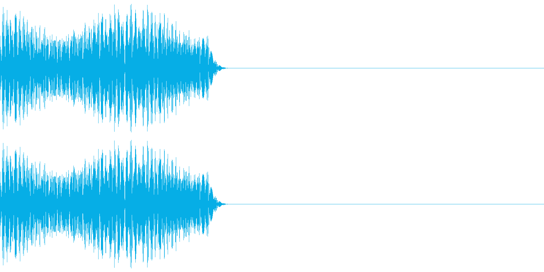 ゲーム等の禁止音「ブッ」 低めの音程の再生済みの波形