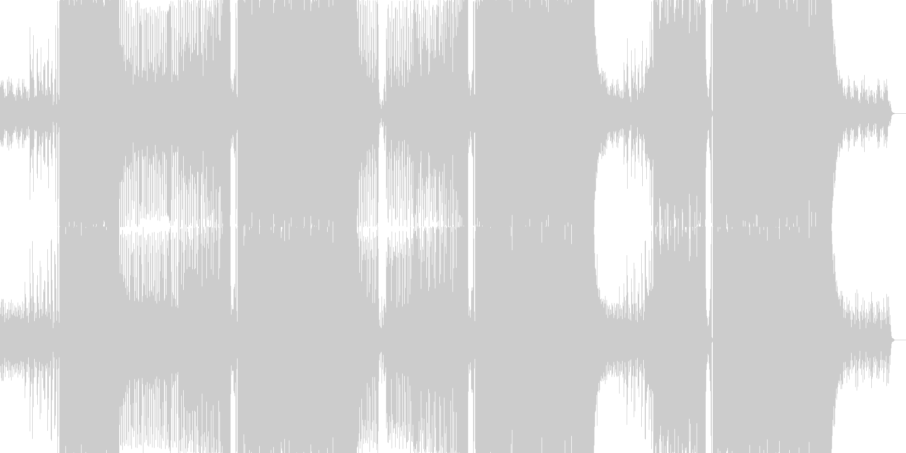 クラブ系で盛り上がる爽やかなEDMの未再生の波形