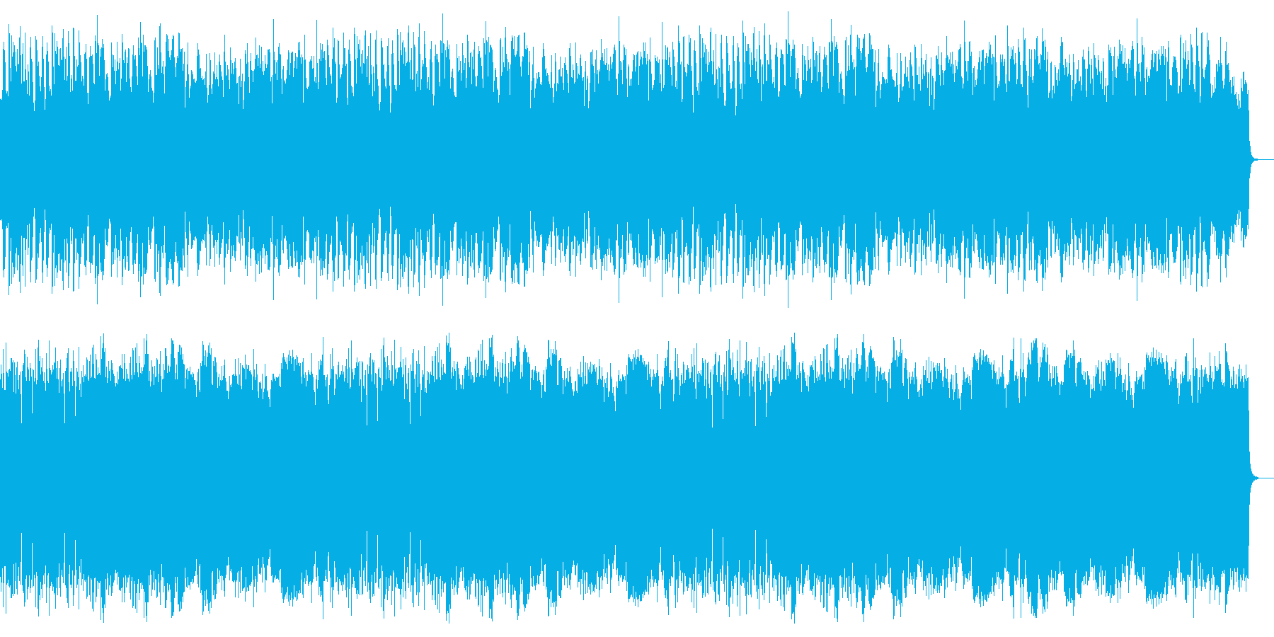 のどかな海の風景が浮かぶレトロな優しい曲の再生済みの波形