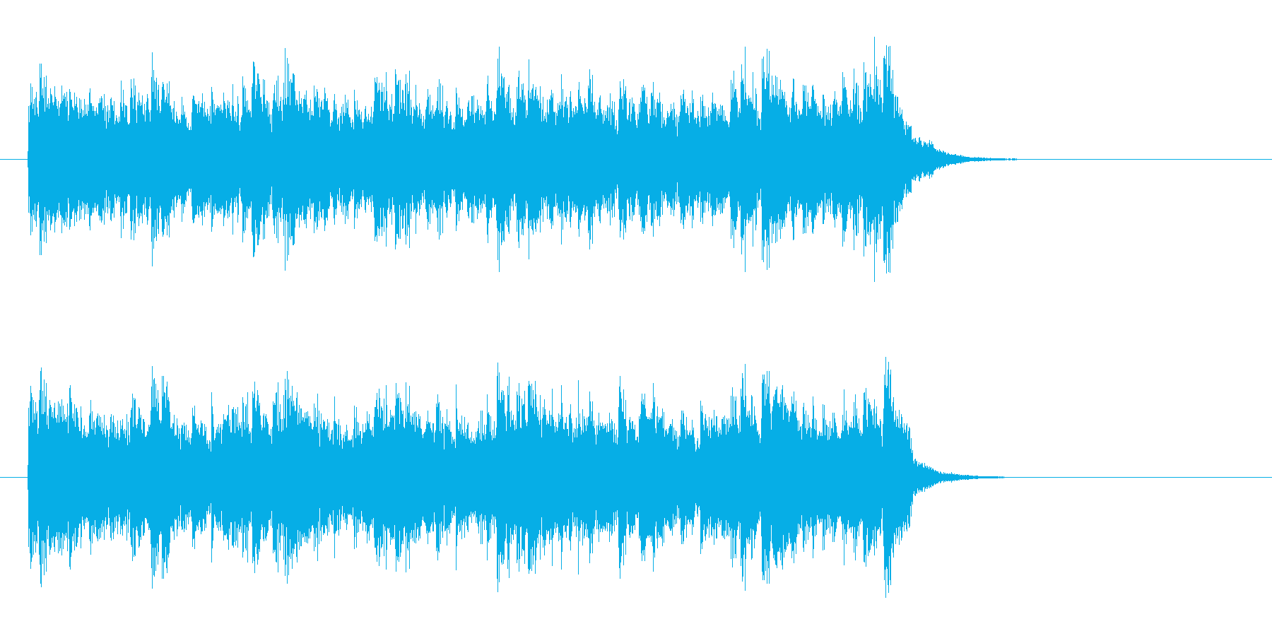 アコースティック風BGM(イントロ)の再生済みの波形