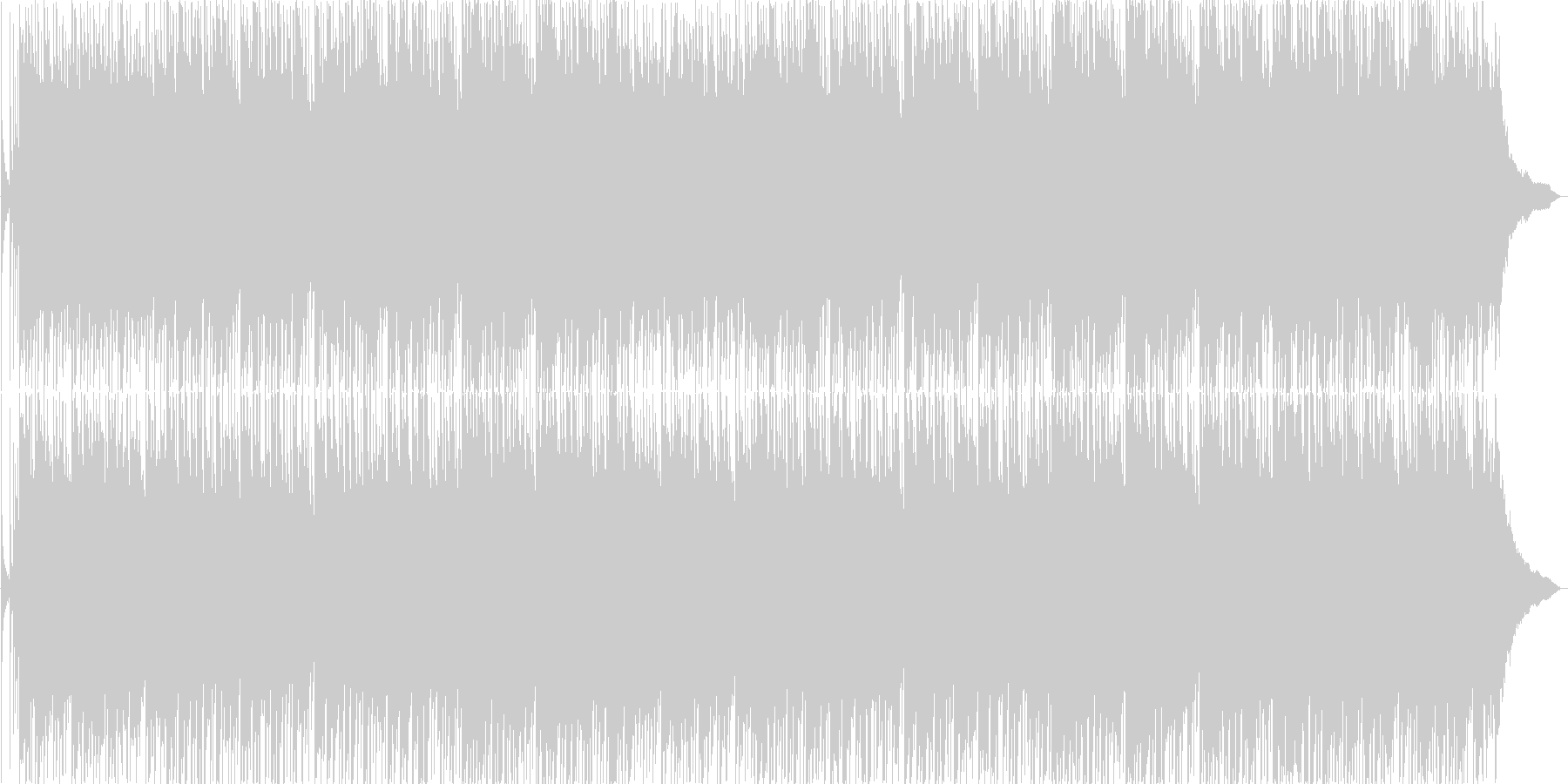 ウェディングをイメージした優しい楽曲の未再生の波形