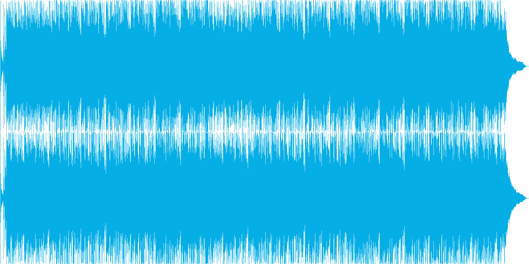 ウェディングをイメージした優しい楽曲の再生済みの波形