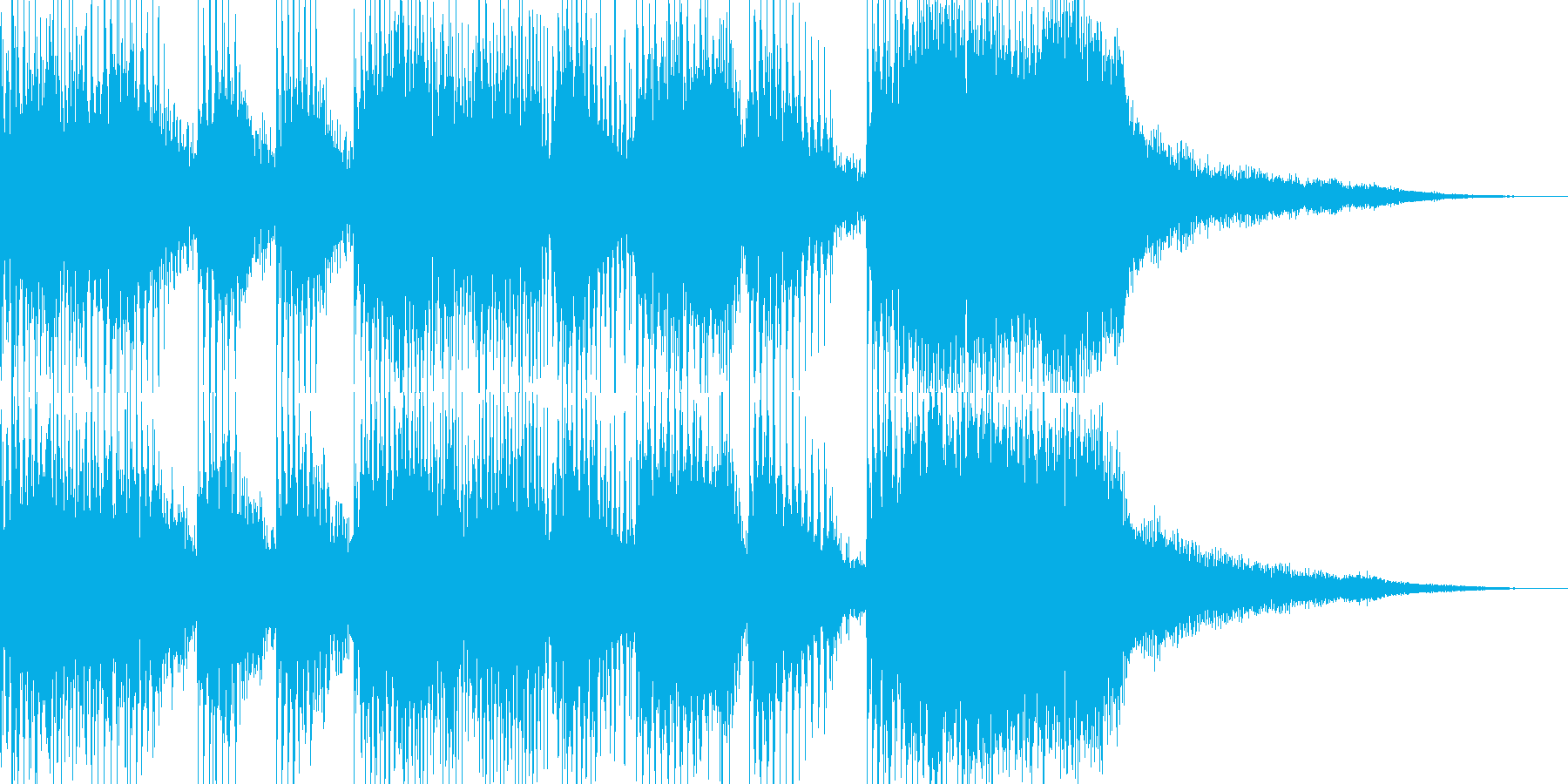 発展ジングル(5sec)の再生済みの波形