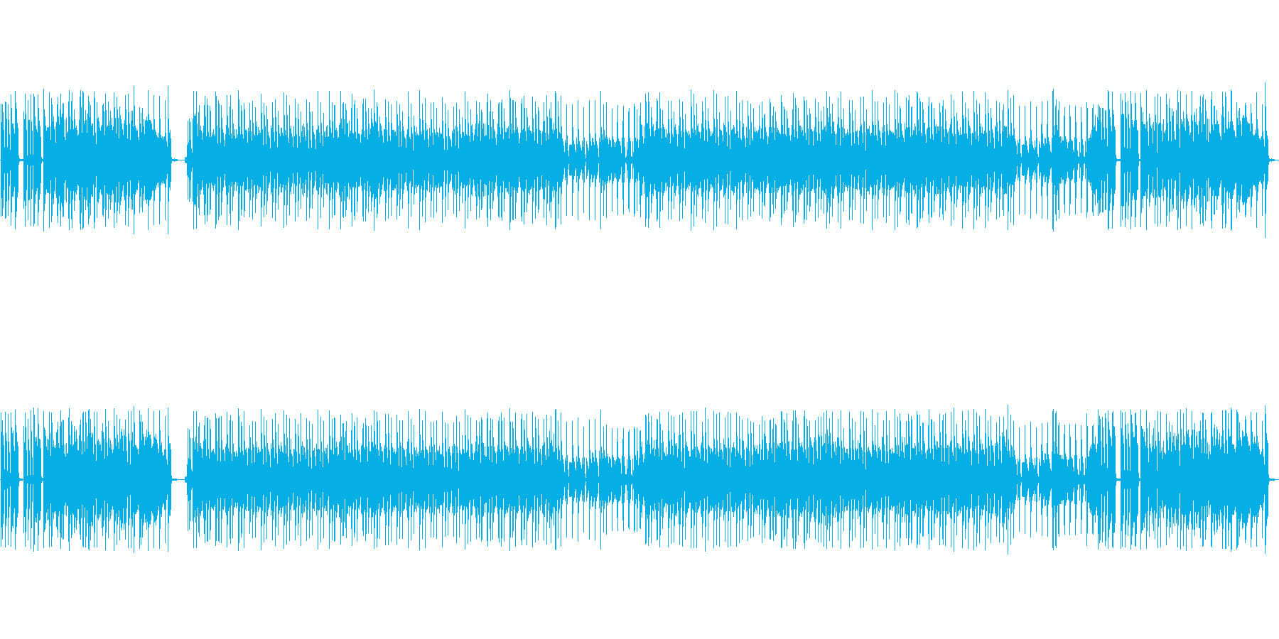 ニュース番組のオープニング風ファンクですの再生済みの波形