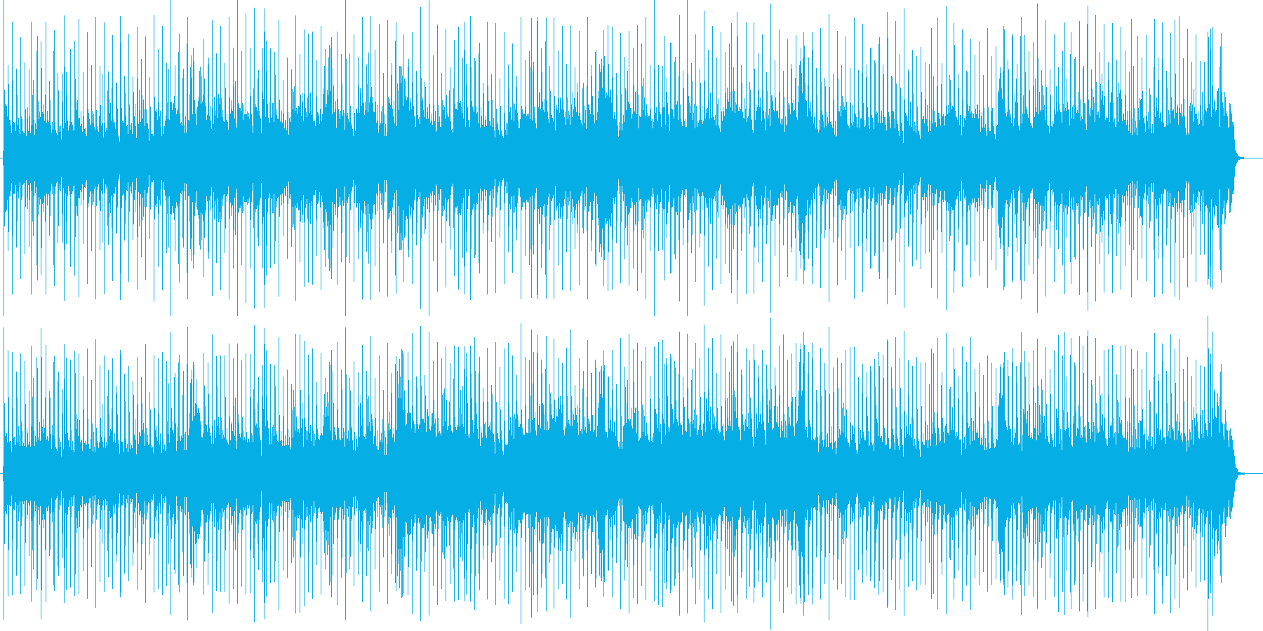 可愛いカントリーミュージックBGMの再生済みの波形