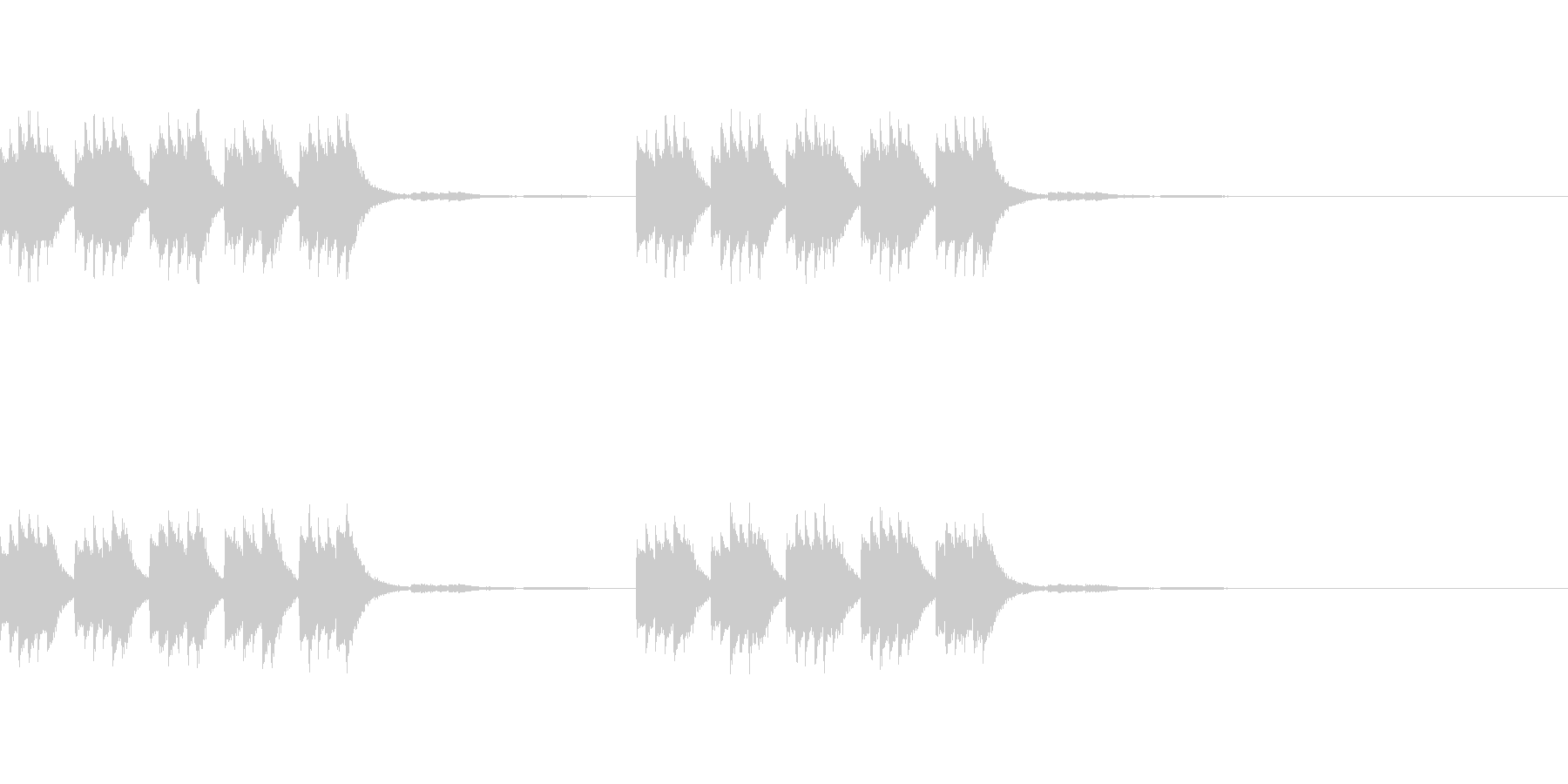 着信音、お知らせ音、アラーム音の未再生の波形