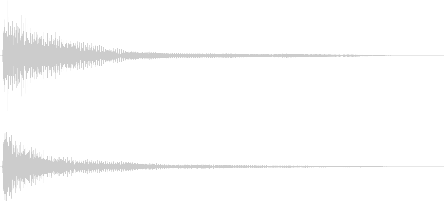 ピアノによる和音(穏やか)の未再生の波形
