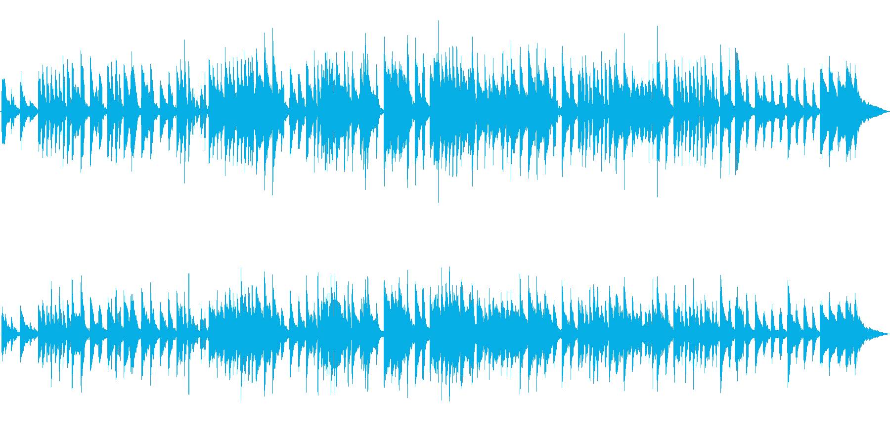 哀愁漂う、回想シーン向きの切ないピアノ曲の再生済みの波形