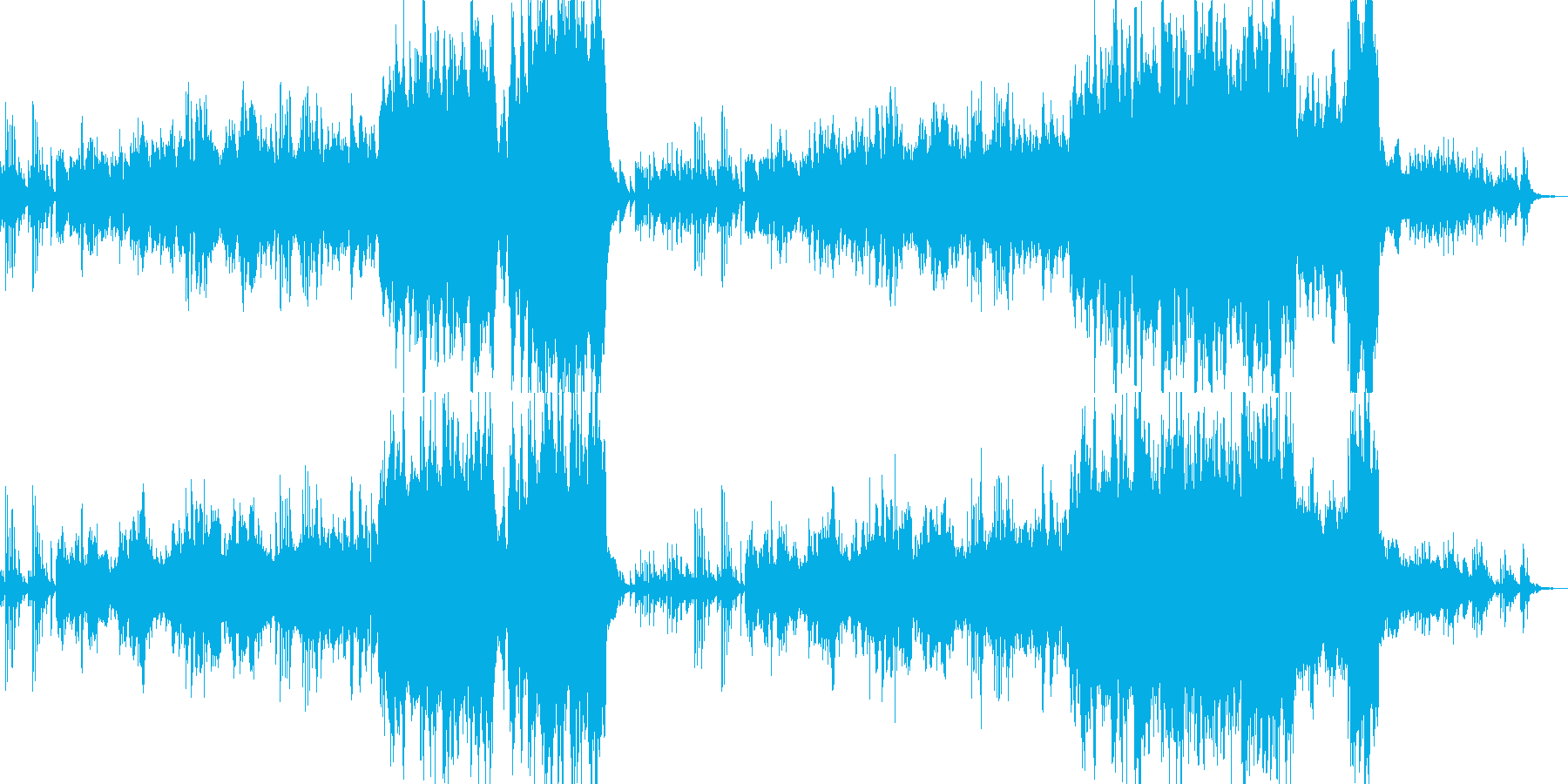 春風になびく気持ちいい爽やかな流れる音楽の再生済みの波形