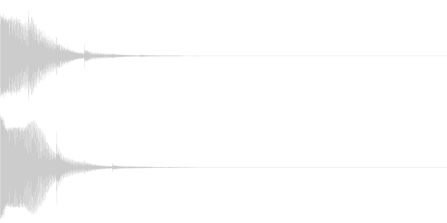 コンというクリック音です。の未再生の波形