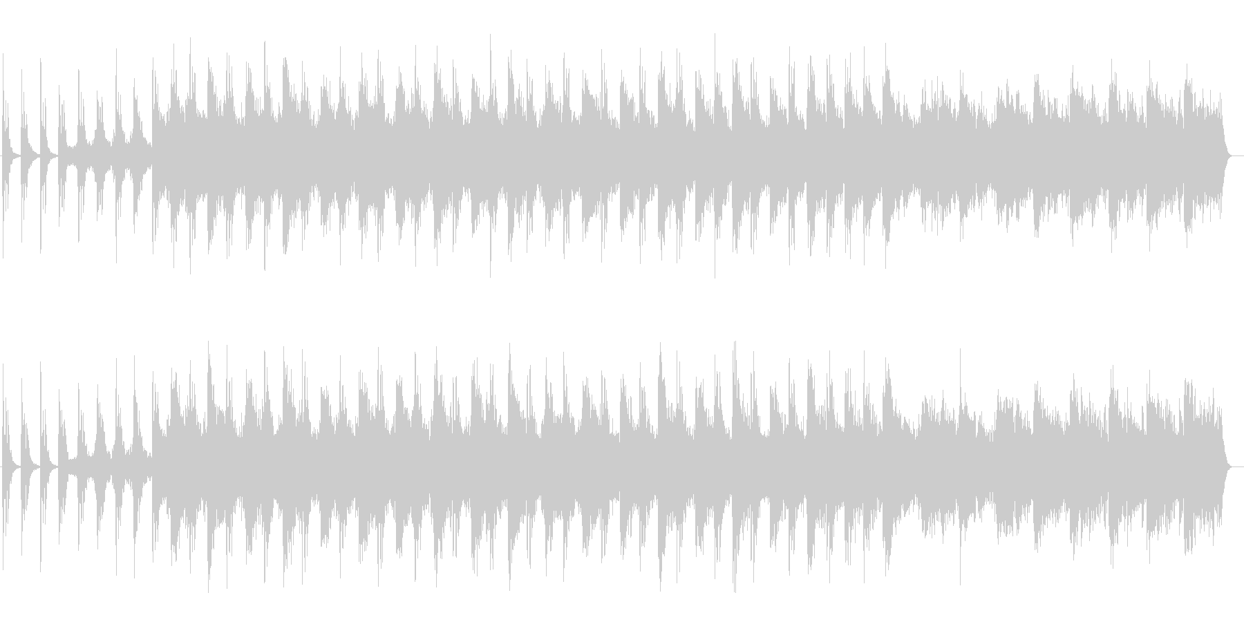 研ぎ澄まされるような趣のストリングス曲の未再生の波形