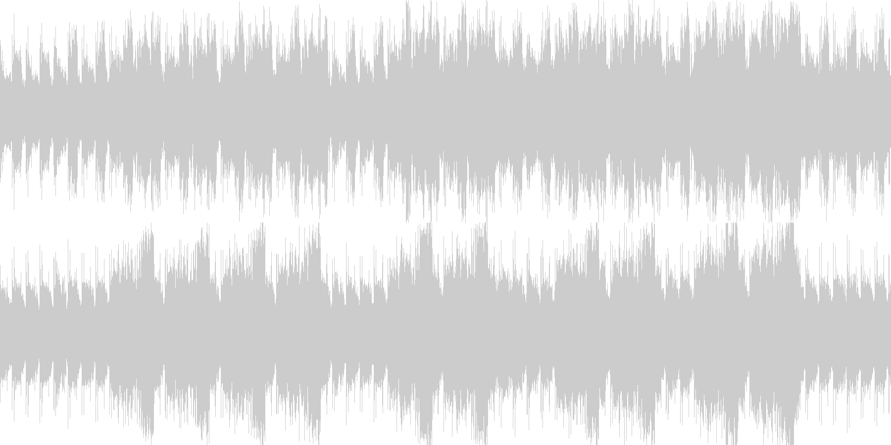 しっかりと前に進む行進をイメージした曲の未再生の波形