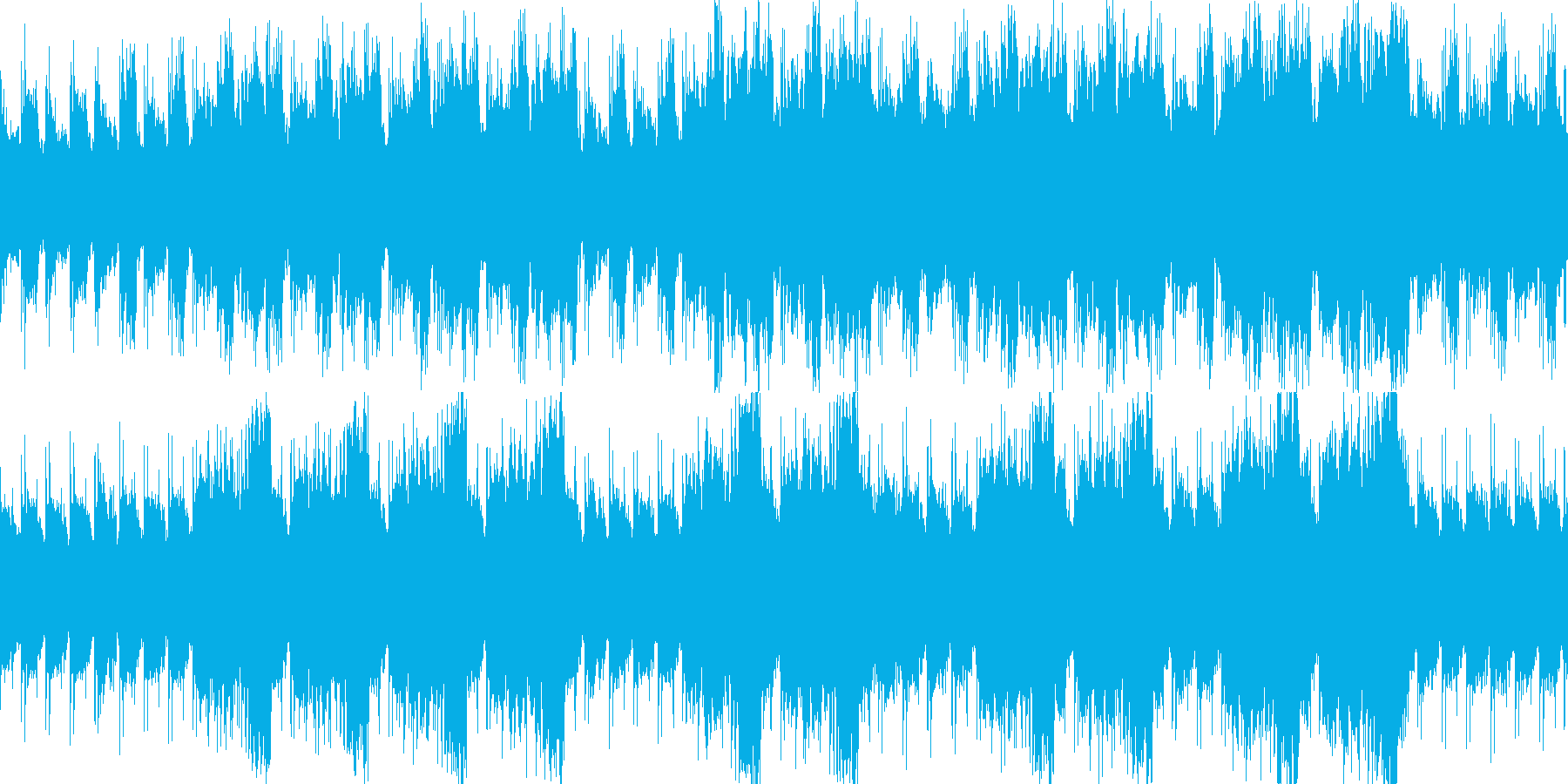 しっかりと前に進む行進をイメージした曲の再生済みの波形