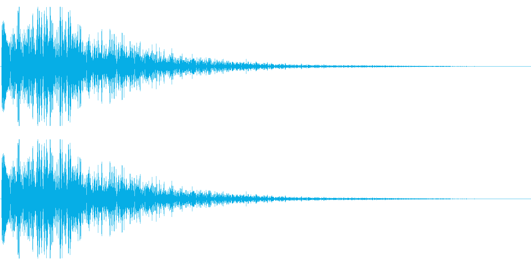 空間的な効果音です。の再生済みの波形