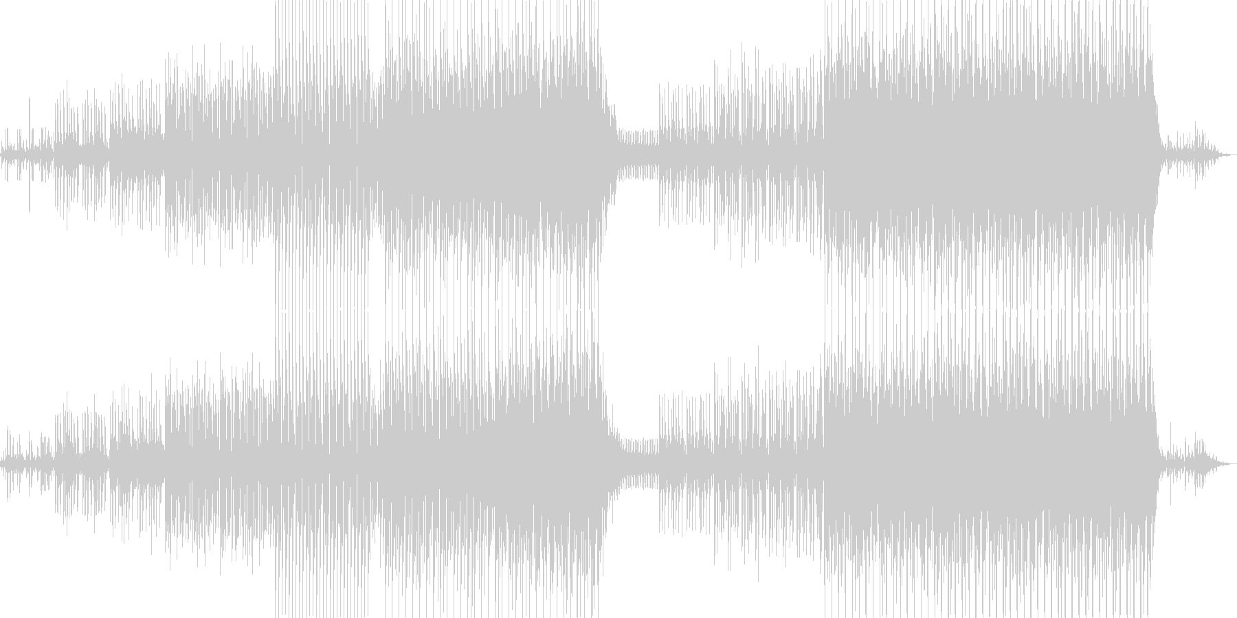シリアスな雰囲気のEDMの未再生の波形