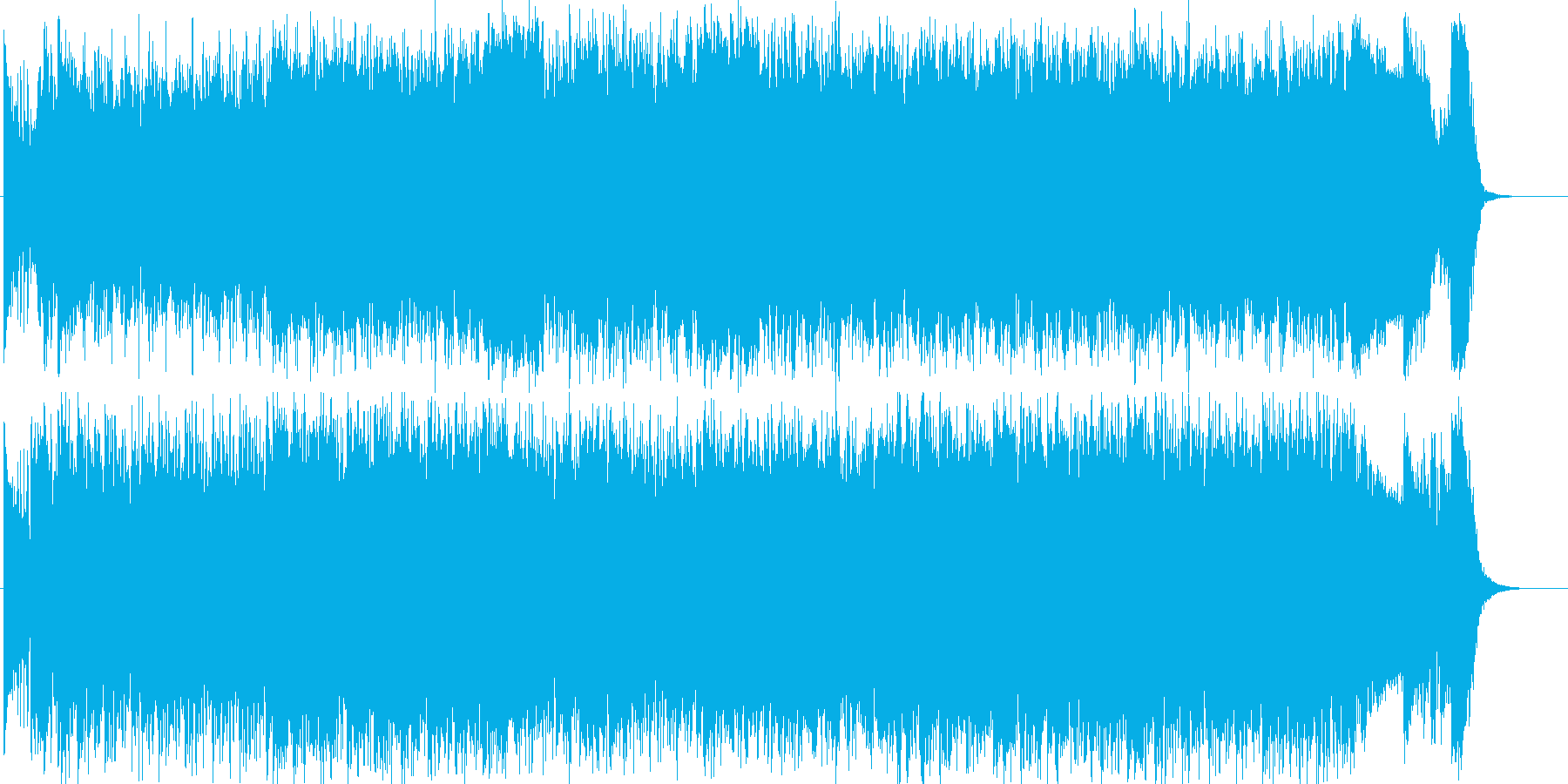 エキサイティングでわくわくなギターロックの再生済みの波形