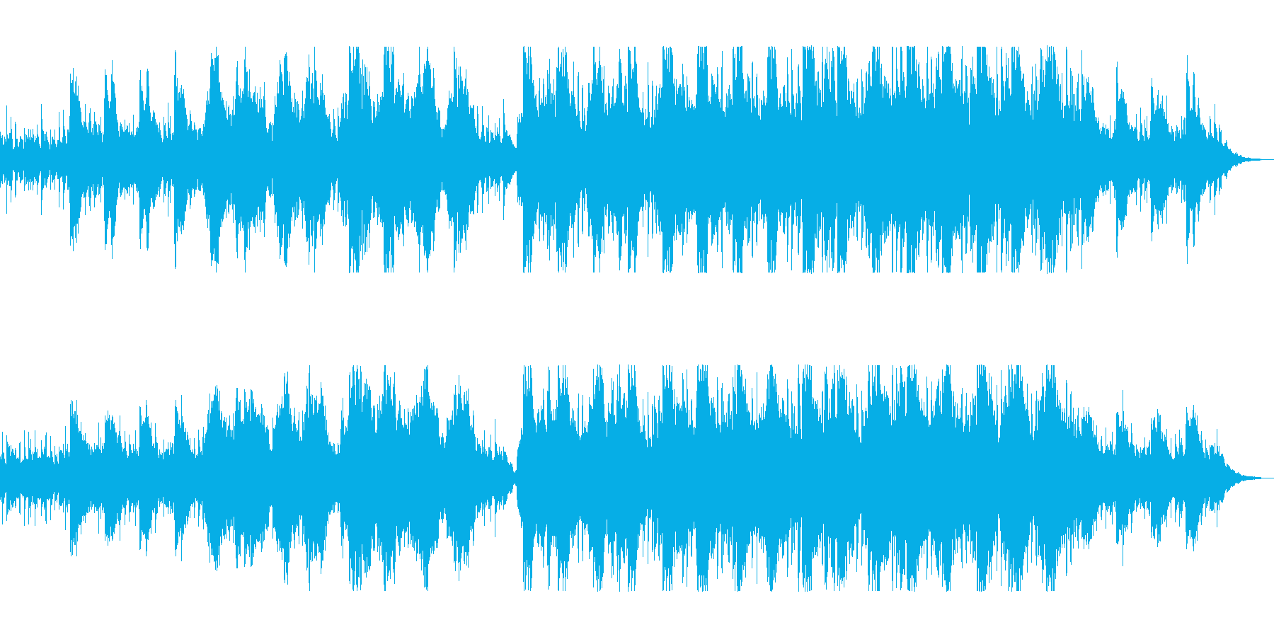 バイオリンの入った新鮮なストリングの曲の再生済みの波形