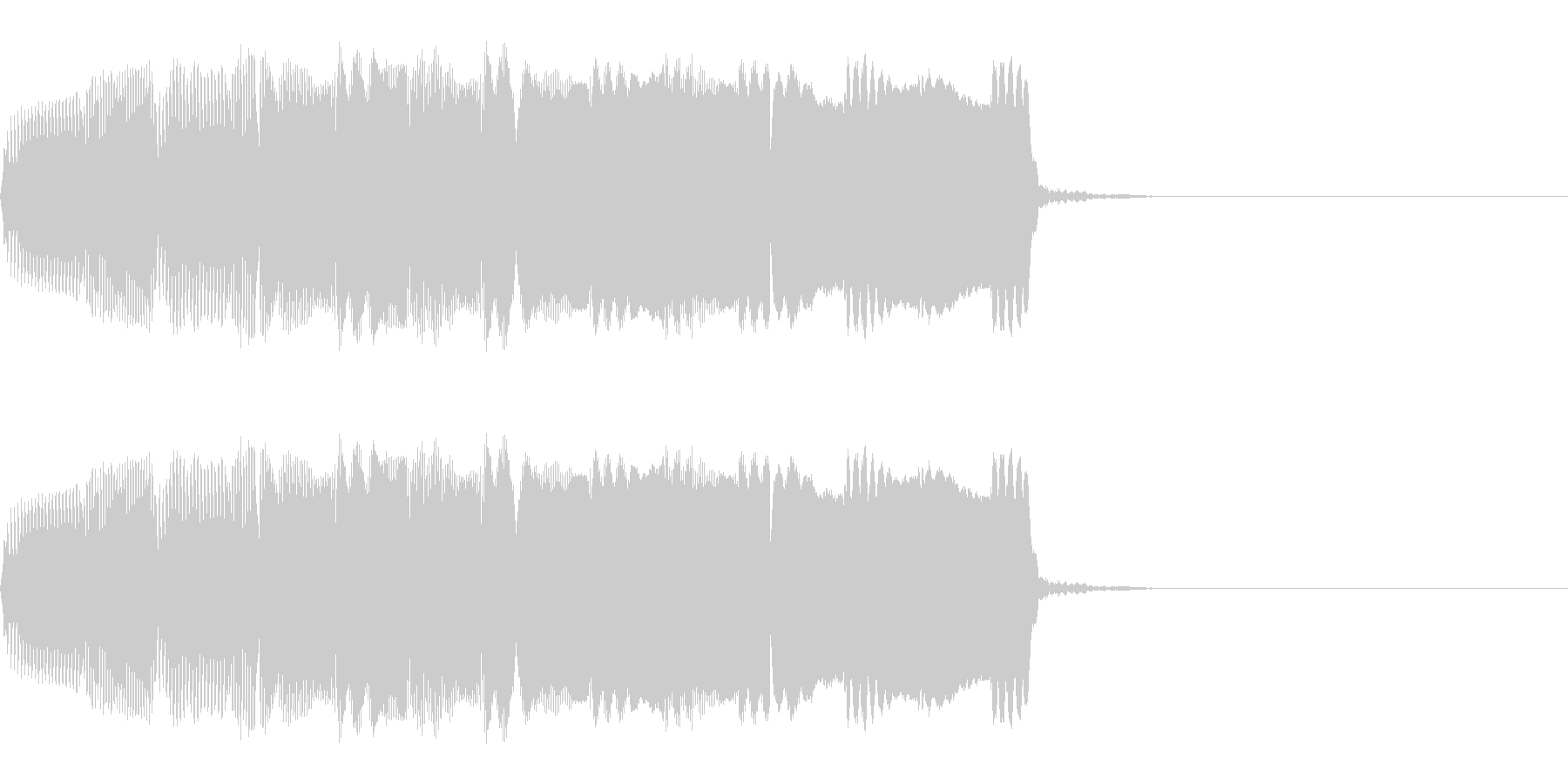 明るい響きのアラーム音(単音)の未再生の波形