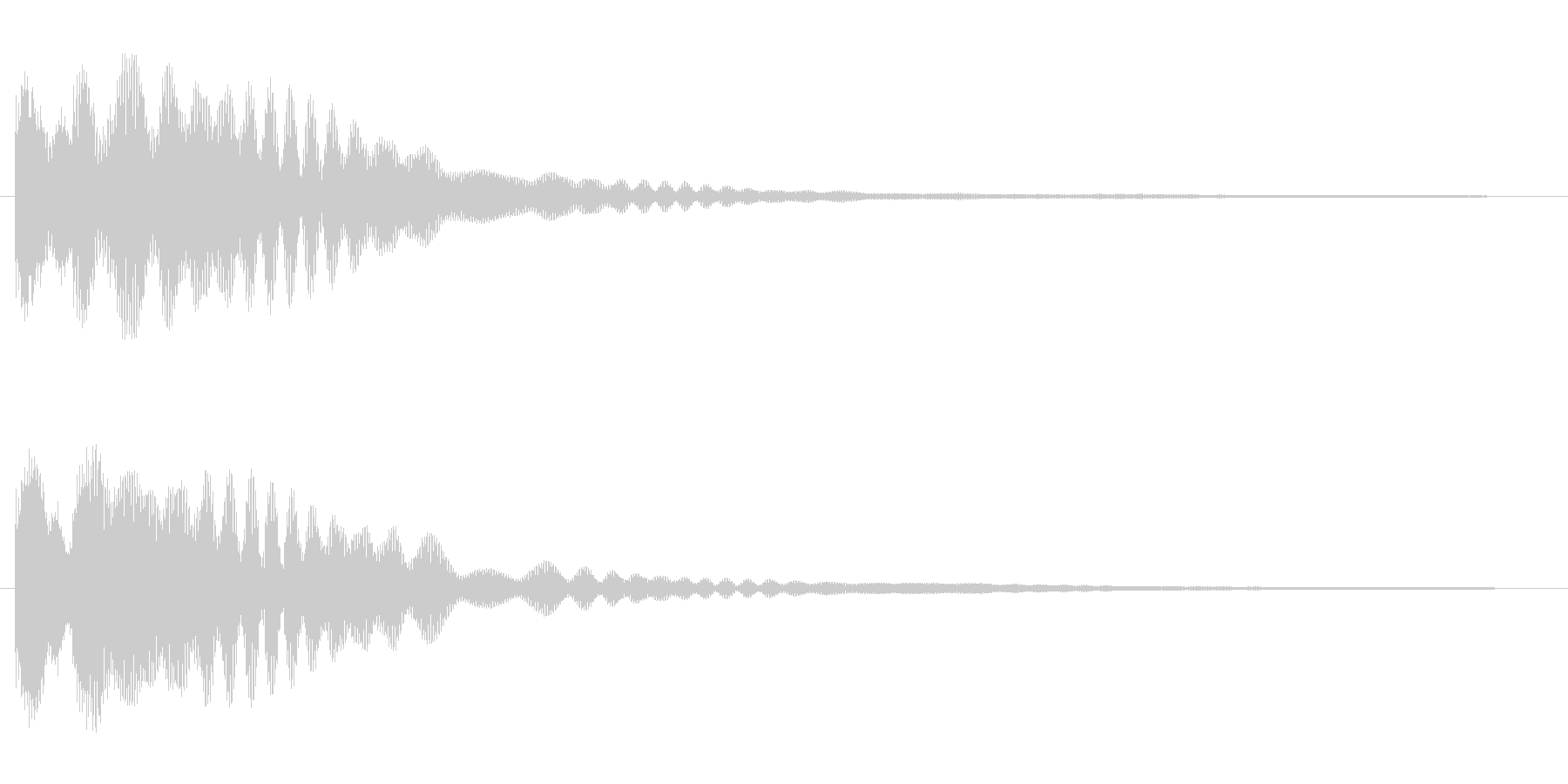 なにかをひらめいた時の音の未再生の波形