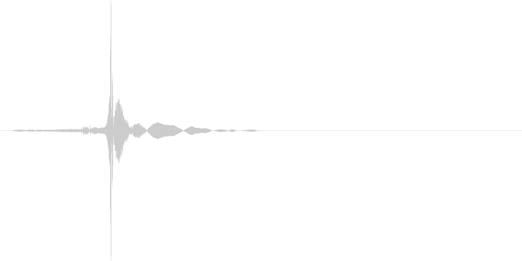ぱたん(本が閉じる音)の未再生の波形