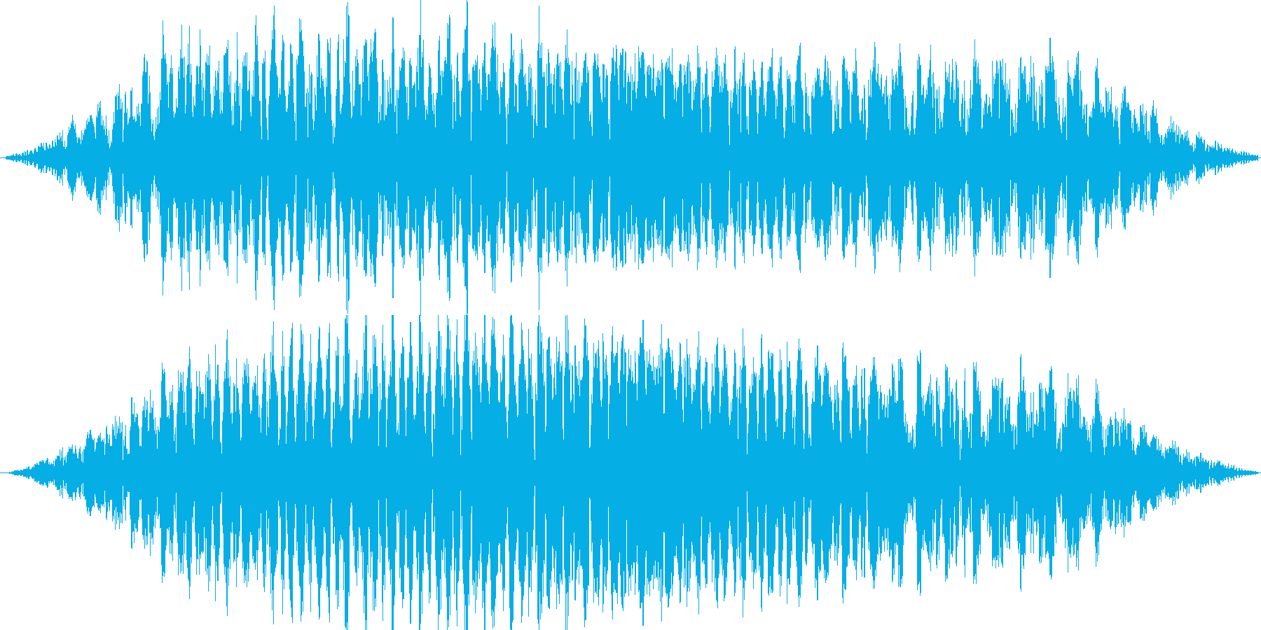 短めのノイジーな演出する音です。の再生済みの波形