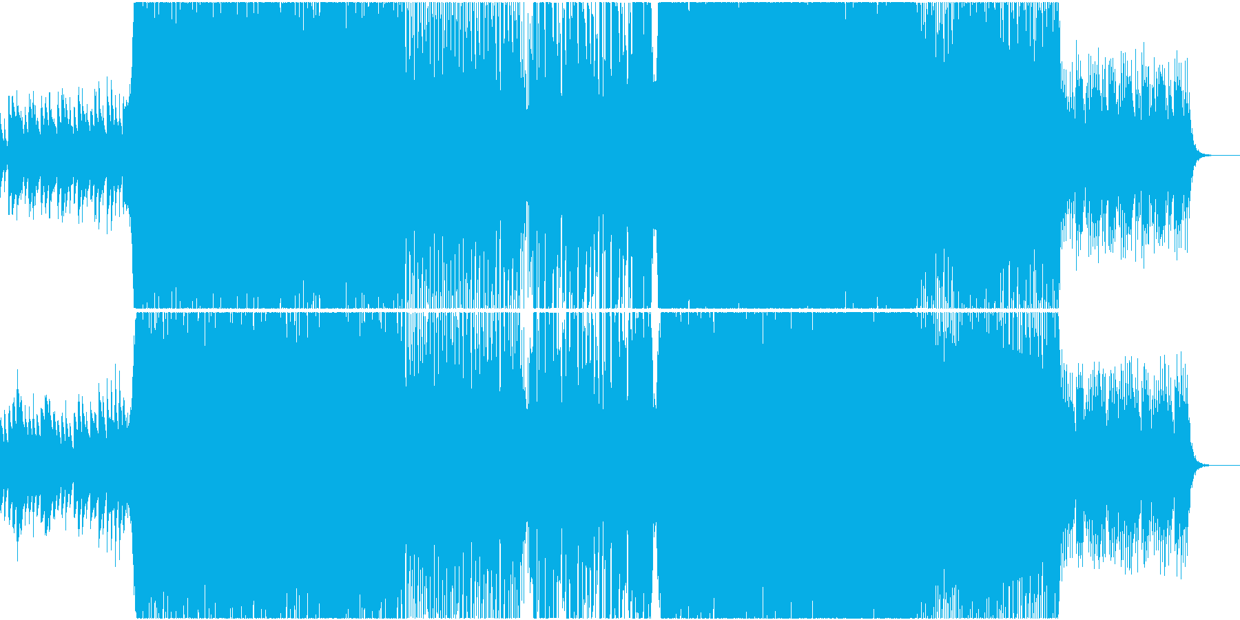 和風のポップなハウス曲の再生済みの波形
