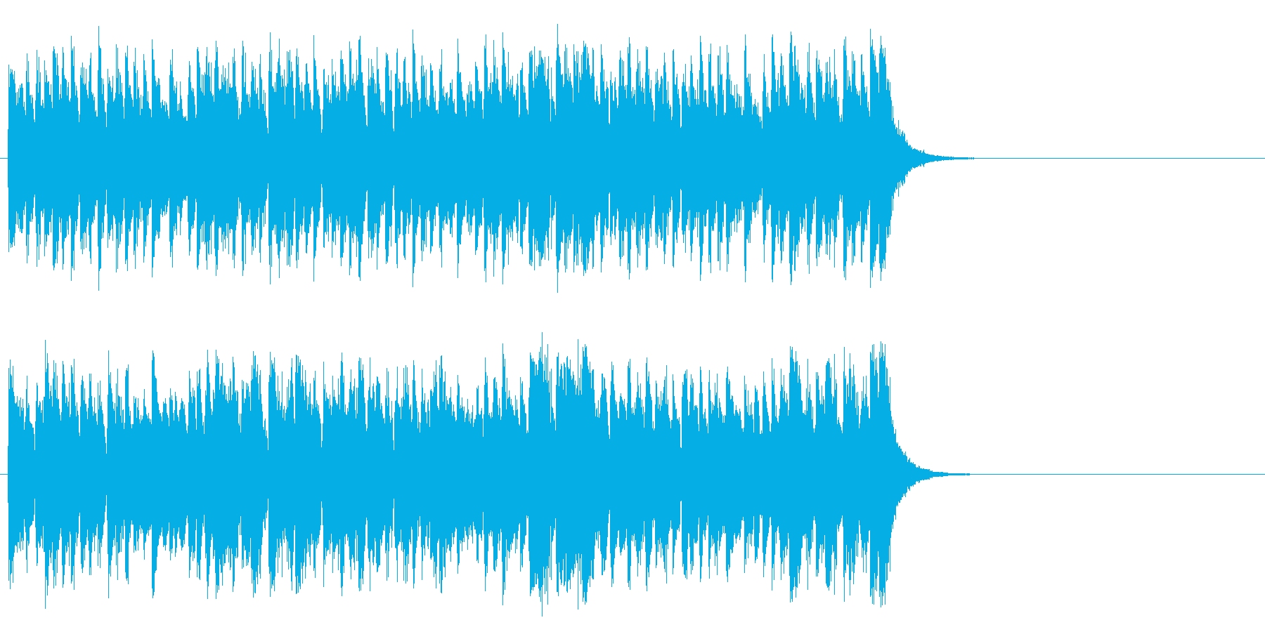 活気あふれるポップ(サビ)の再生済みの波形