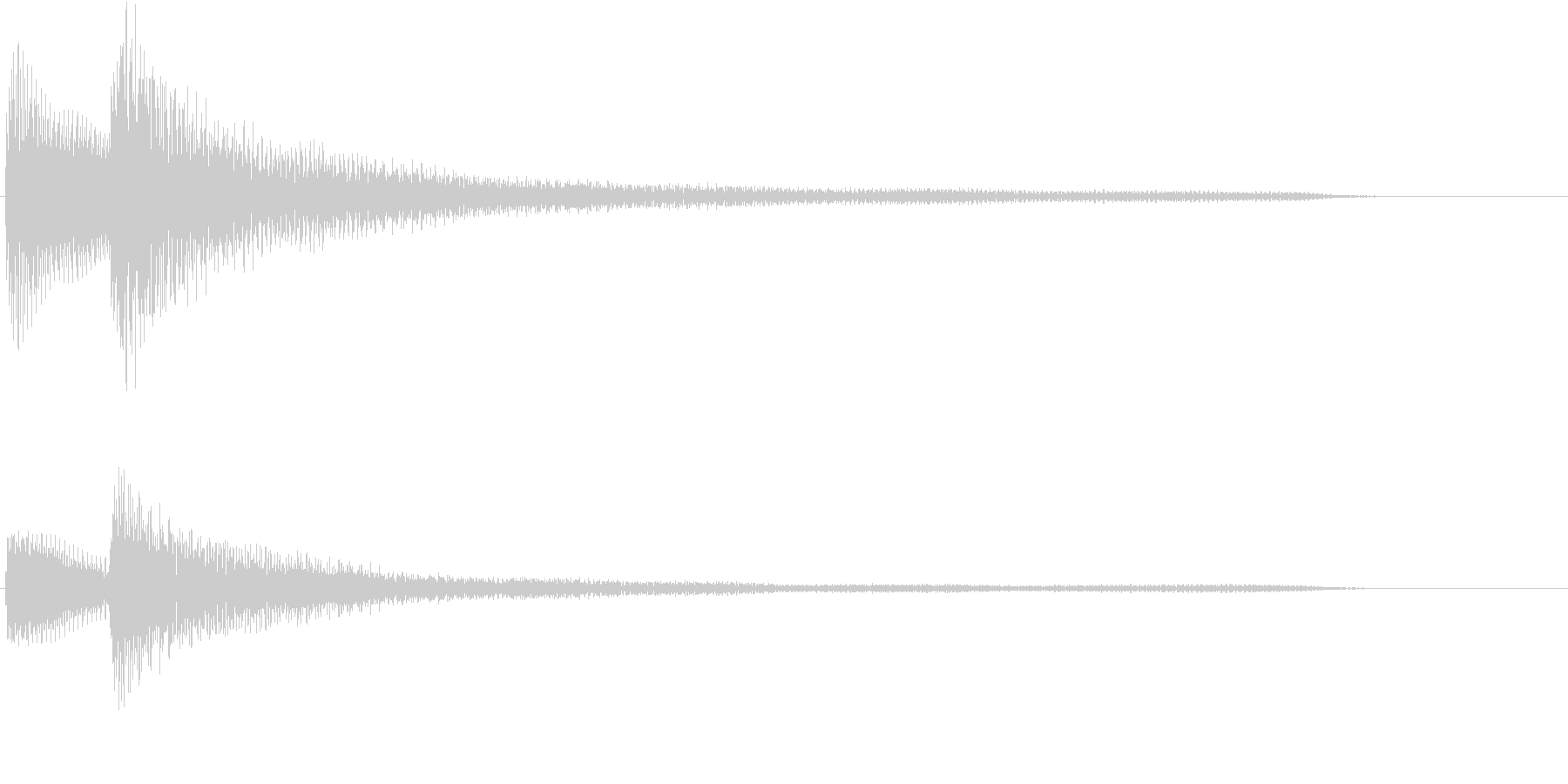 ピアノによる和音(優しめ)の未再生の波形
