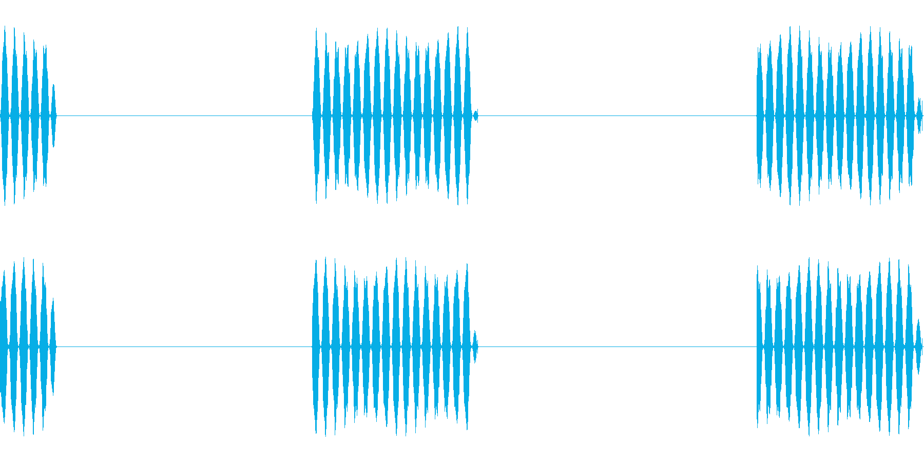 電話の呼び出し音の再生済みの波形